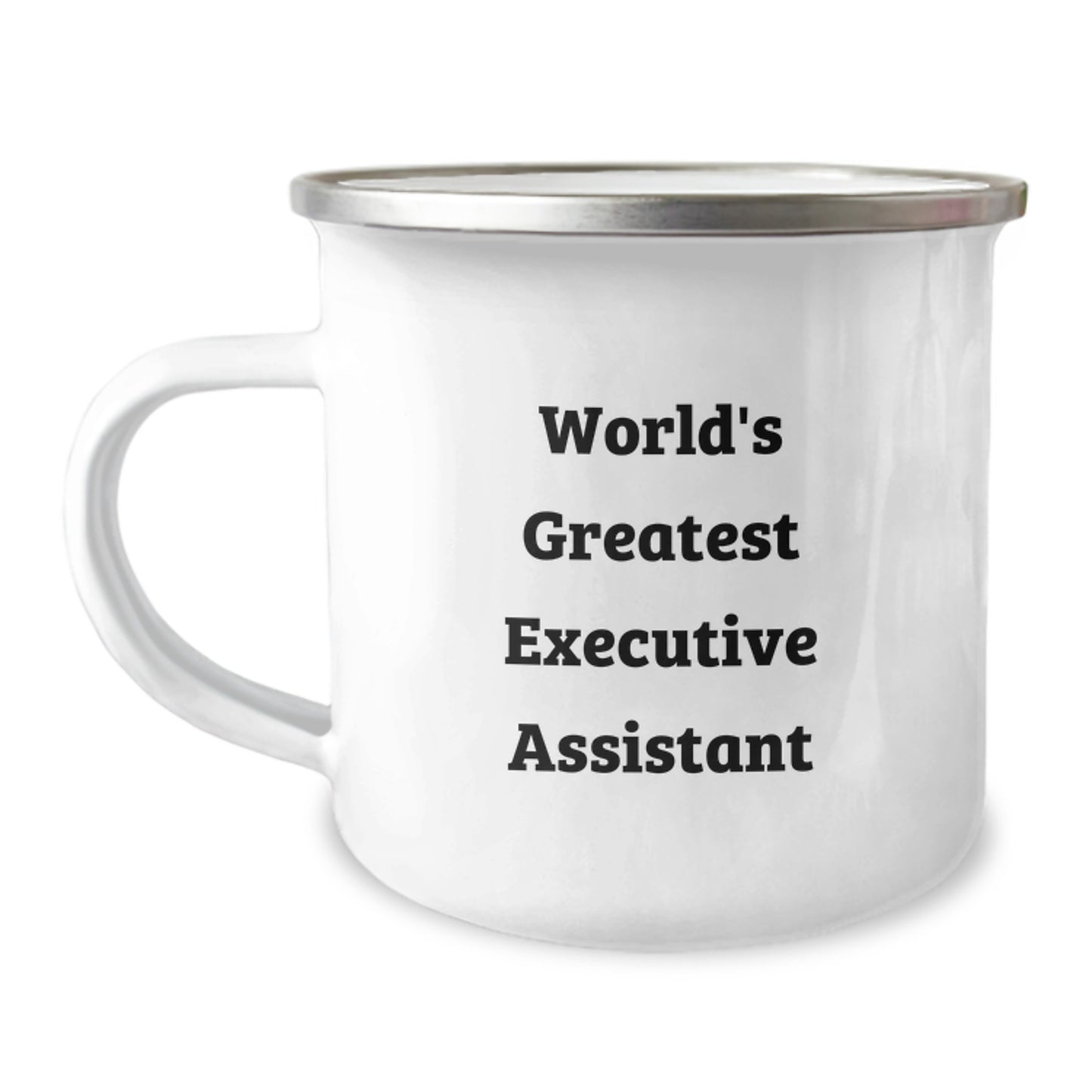 Funny Executive Assistant Gifts for Men, Unique Christmas Unique Gifts for Executive Assistant Friends, World's Greatest Executive Assistant Camping Mug - Image 1