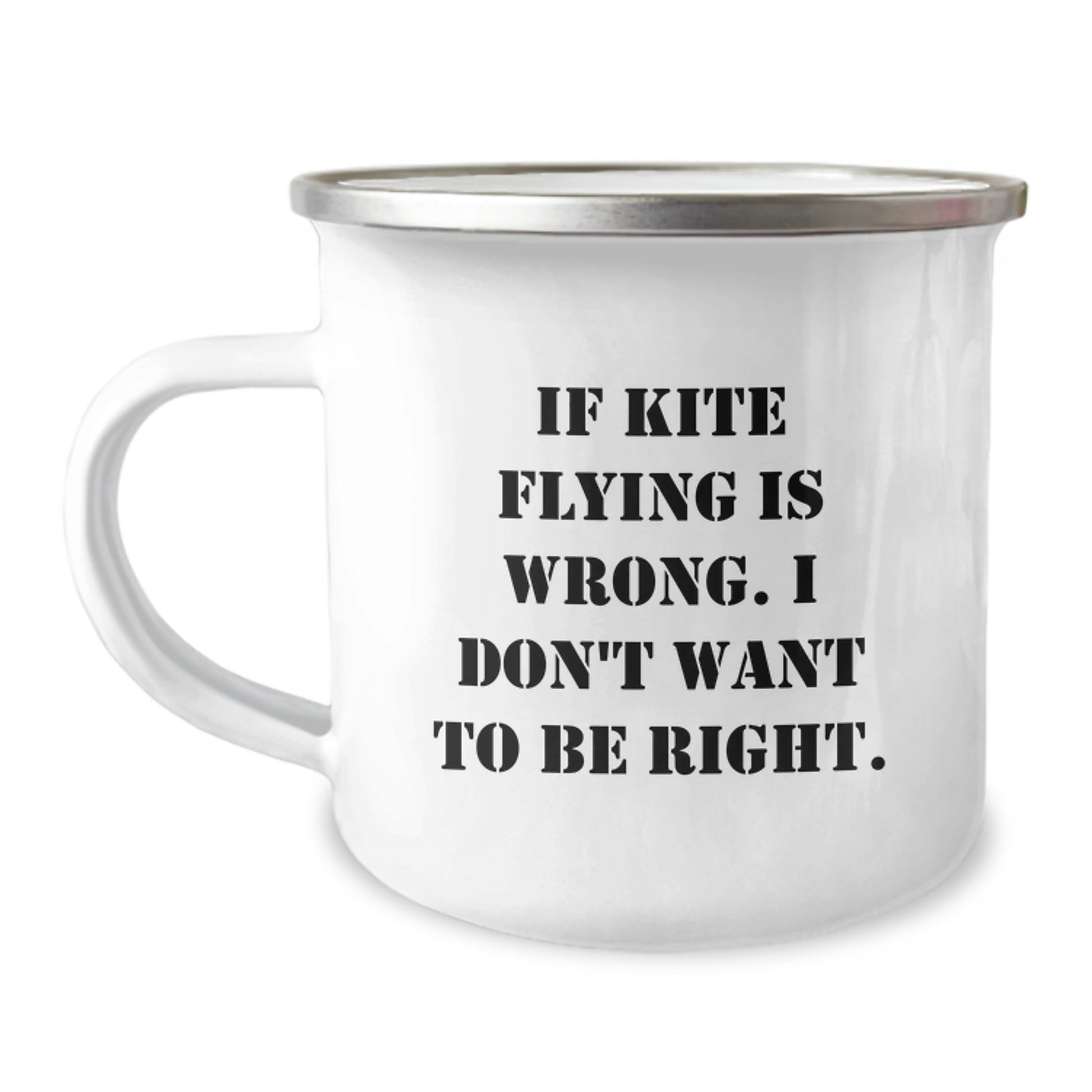 Funny Kite Flying Gifts for Men - Inspirational Camping Mug, Kite Flying Quote, Gifts from Friends, Kite Flying Enthusiast, Stainless Steel, Christmas Unique Mug - Image 1