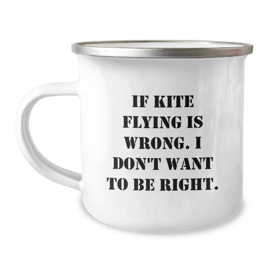 Funny Kite Flying Gifts for Men - Inspirational Camping Mug, Kite Flying Quote, Gifts from Friends, Kite Flying Enthusiast, Stainless Steel, Christmas Unique Mug - Image 1