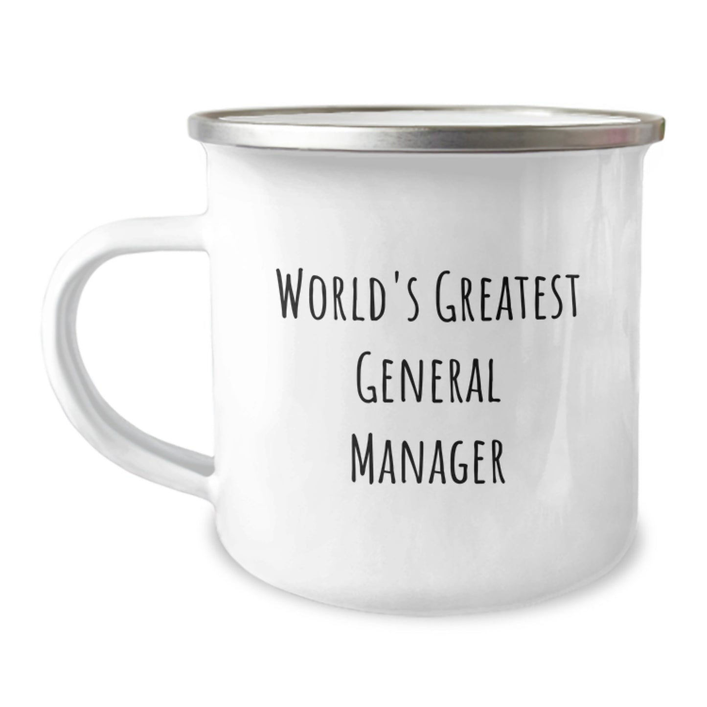 Funny General Manager Gifts - 'World's Greatest General Manager' Camping Mug, Unique Birthday Unique Gifts from Men to General Manager Friends - Image 1
