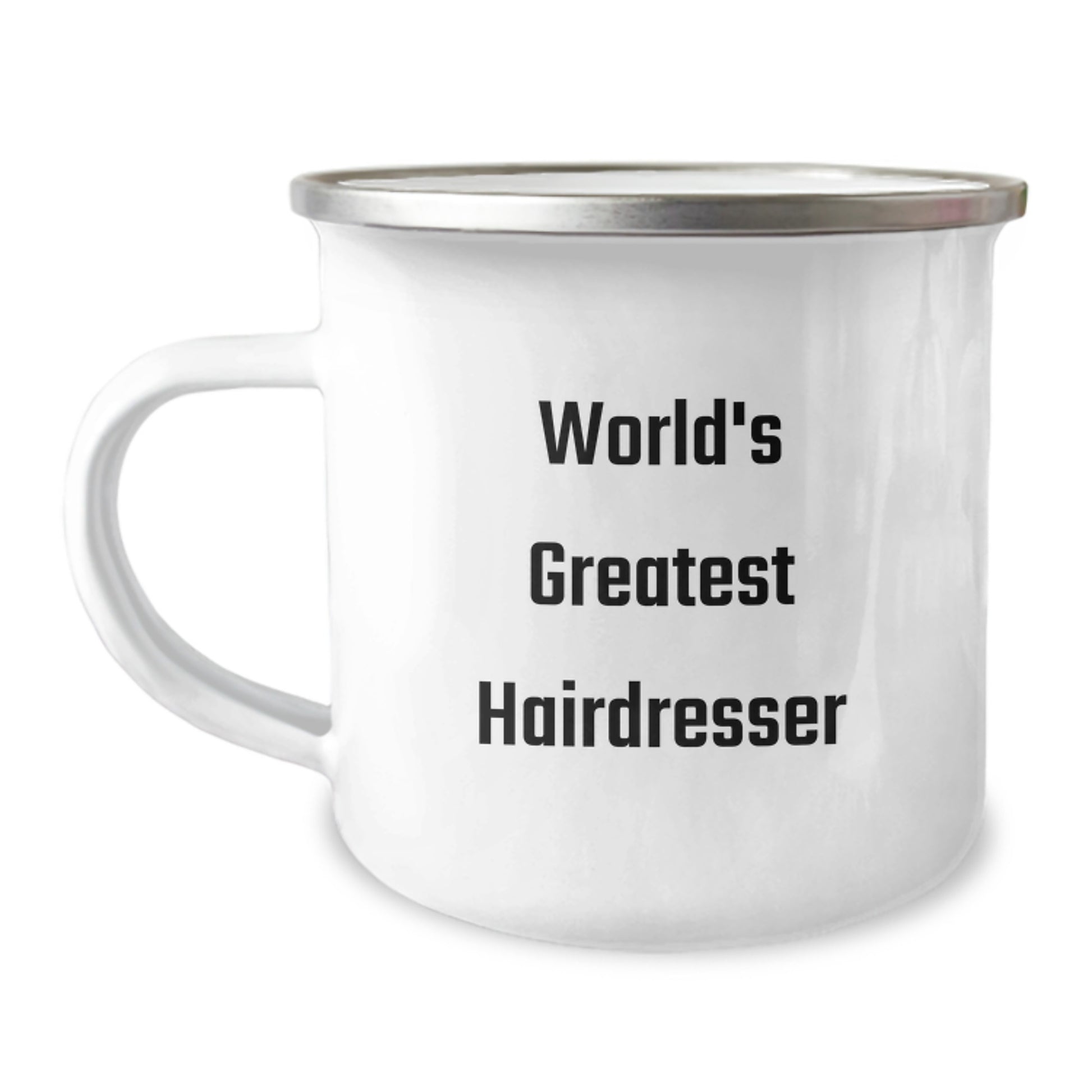 Funny World's Greatest Hairdresser Gifts for Hairdresser Friends and Family - Camping Mug - Image 1