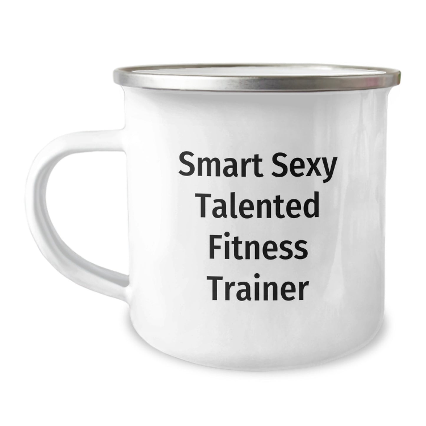 Funny Fitness Trainer Gifts for Men Women Friends from Family, 'Smart Sexy Talented' Camping Mug for Fitness Enthusiasts, Christmas Unique Gifts - Image 1
