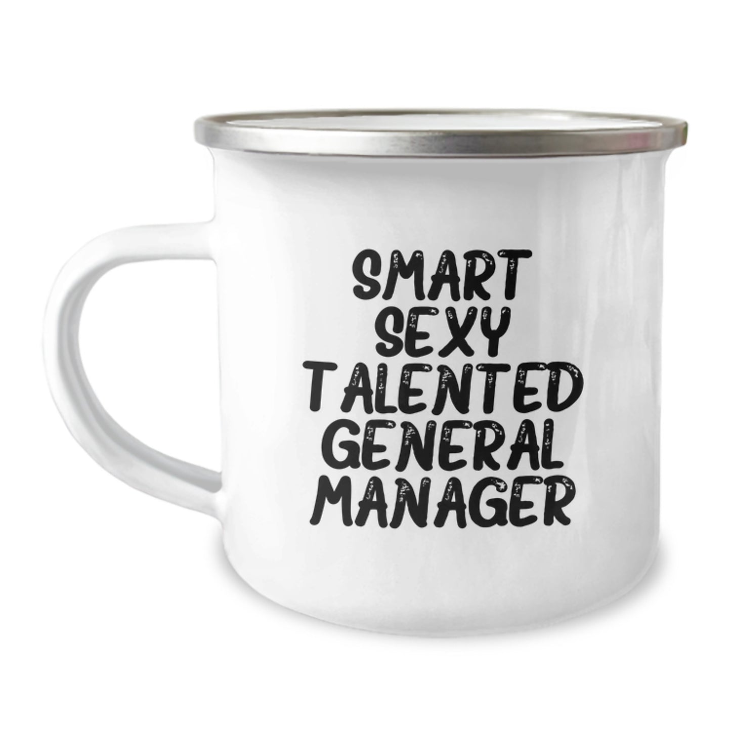 Funny General Manager Gifts for Men, 'Smart Sexy Talented' Unique Camping Mug for Christmas Unique Gifts from Coworkers - Image 1