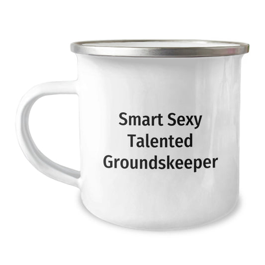 Funny groundskeeper Gifts from Men for Smart Sexy Talented groundskeeper, Camping Mug for Christmas Unique Gifts, groundskeeper Appreciation Mug for Friends - Image 1