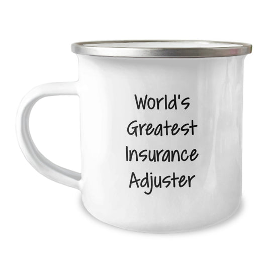 Funny Insurance Adjuster Gifts for Insurance Adjusters, Mother's Day Unique Gifts from Friends to Insurance Adjusters, World's Greatest Camping Mug - Image 1