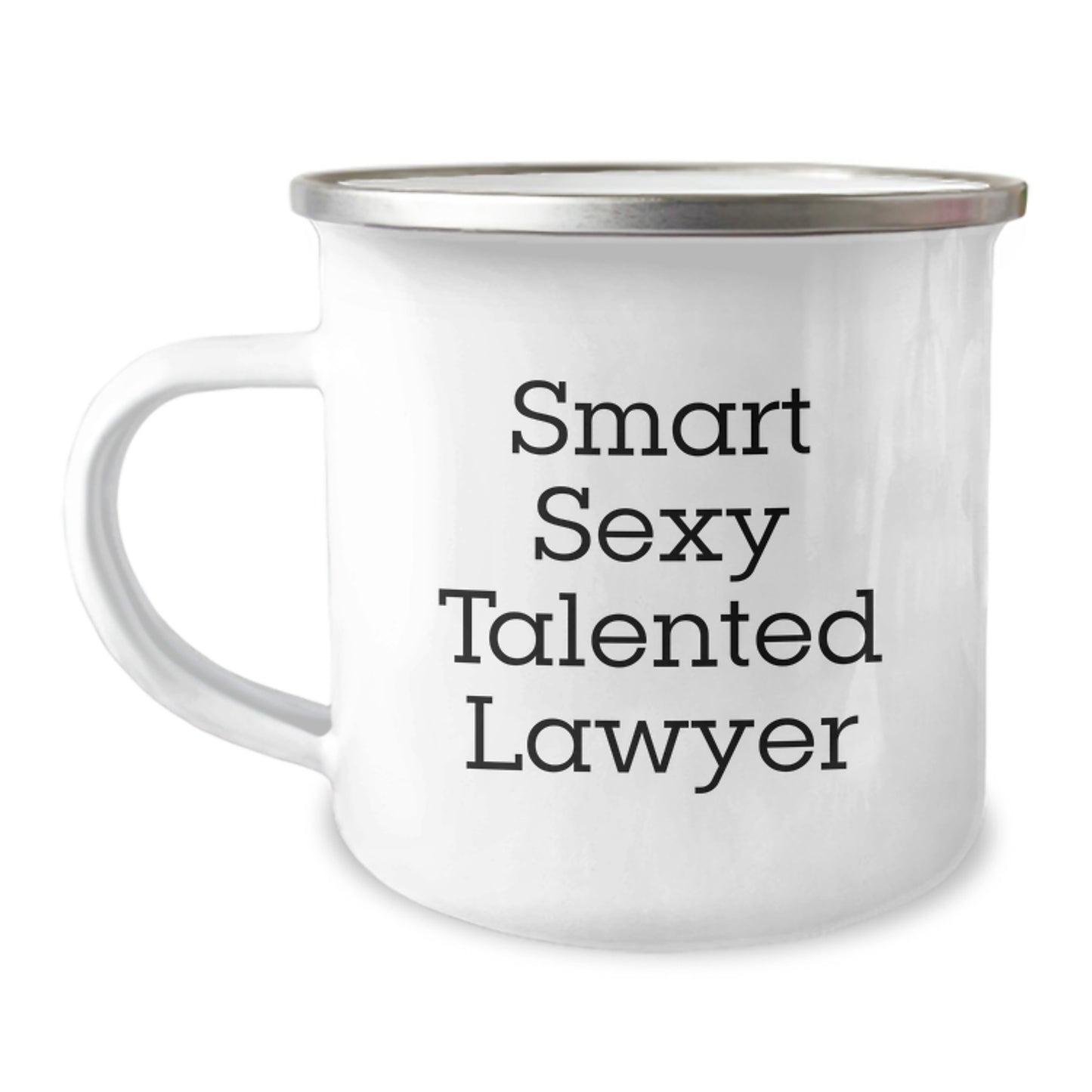 Funny Lawyer Gifts from Friends for Lawyer Men - Smart Sexy Talented Lawyer Camping Mug, Christmas Unique Presents - Image 1