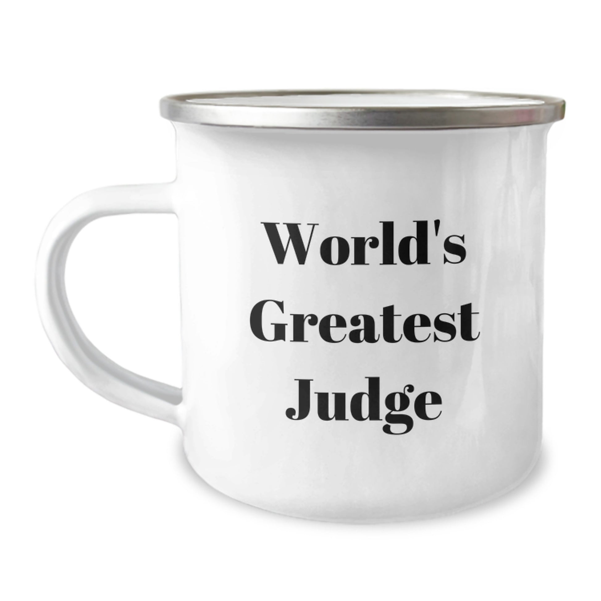 Funny Judge Gifts for Friends, Camping Mug with World's Greatest Judge Quote, Christmas Unique Presents for Men, Women, and Family - Image 1