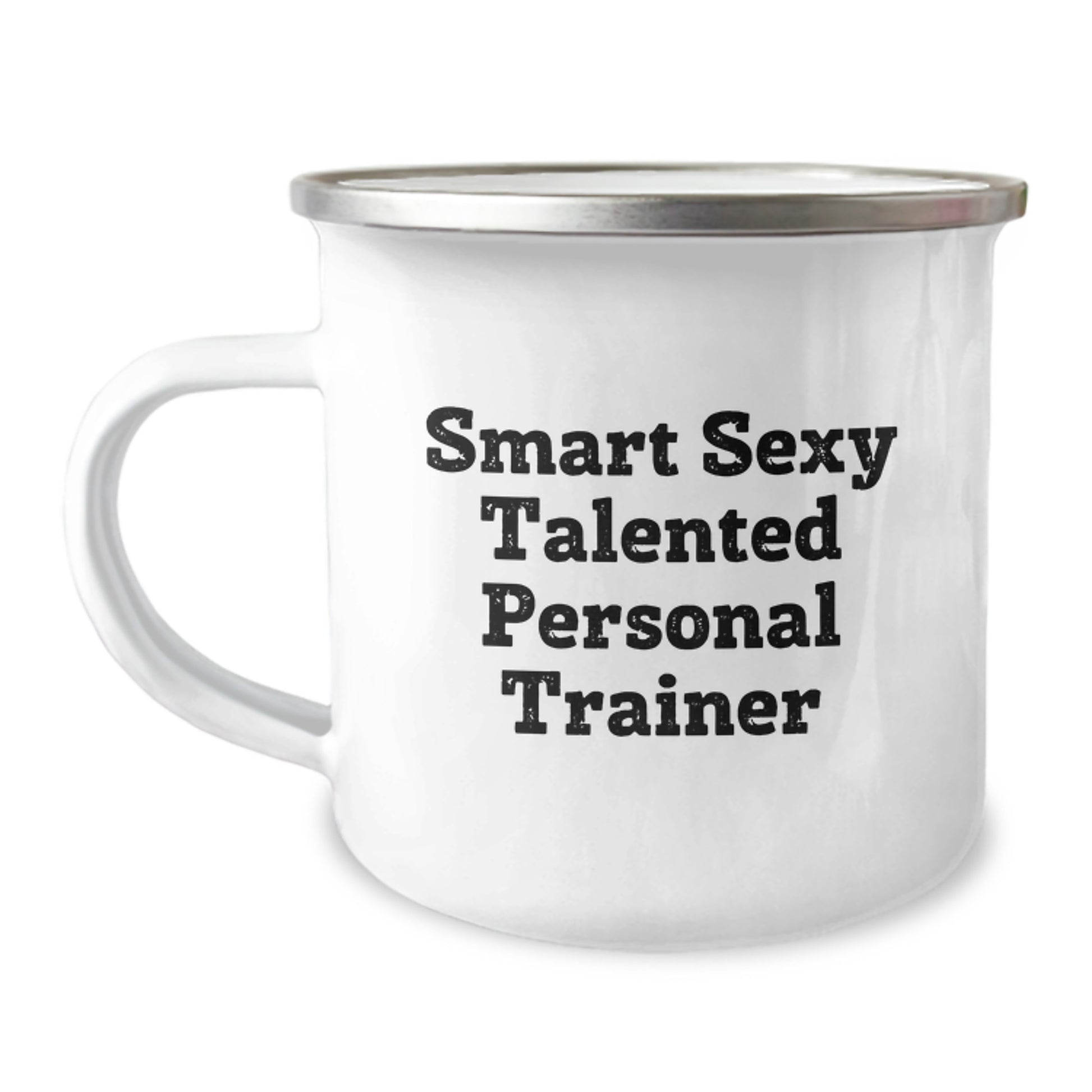 Funny Quote Gifts from Family to Personal Trainer Friends - Smart Sexy Talented Stainless Steel Camping Mug for Graduation - Image 1