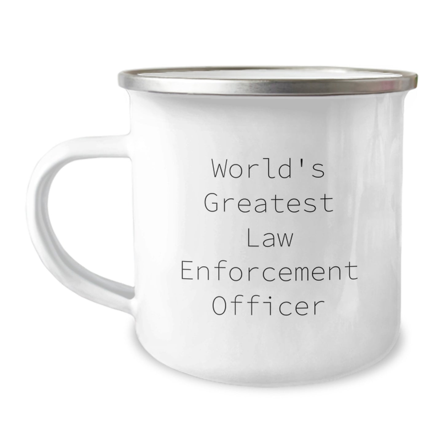 Funny Law Enforcement Officer Camping Mug Gift for Mom from Daughter - Image 1