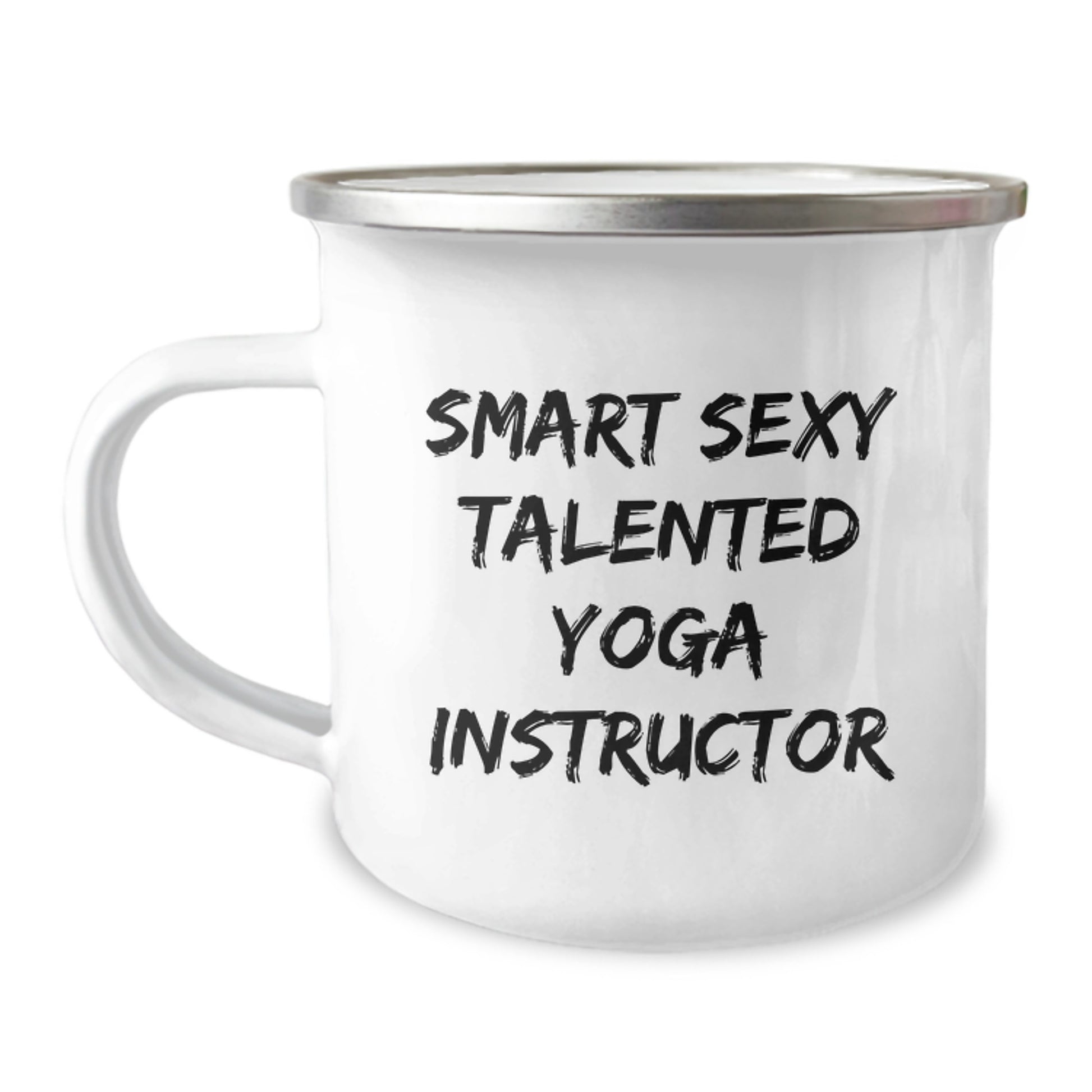 Funny Yoga Instructor Gifts from Friends, Smart Sexy Talented Quotes on Camping Mug, Christmas Unique Presents for Yoga Instructor - Image 1