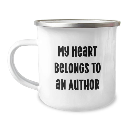 Funny Author Camping Mug Gifts from Men for Birthday Unique Author Lovers - Image 1