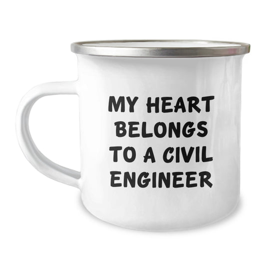 Funny Civil Engineer Gifts for Him Graduation Unique Camping Mug from Friends - Image 1
