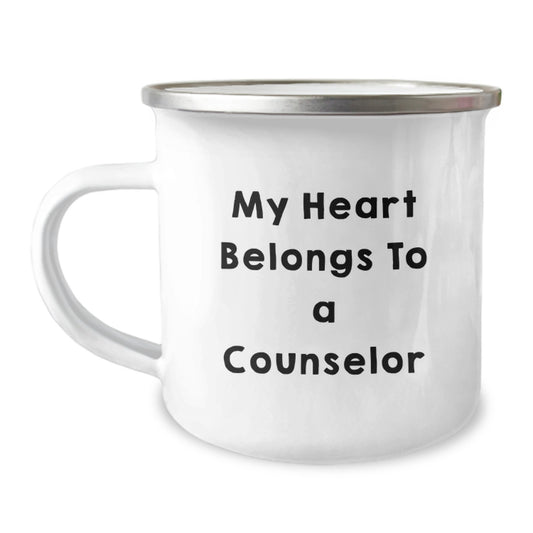 Funny Counseling Gifts for Counselor Friends from Family - My Heart Belongs To A Counselor - Graduation Unique Cheers for Counselor Men Women Friends - Image 1
