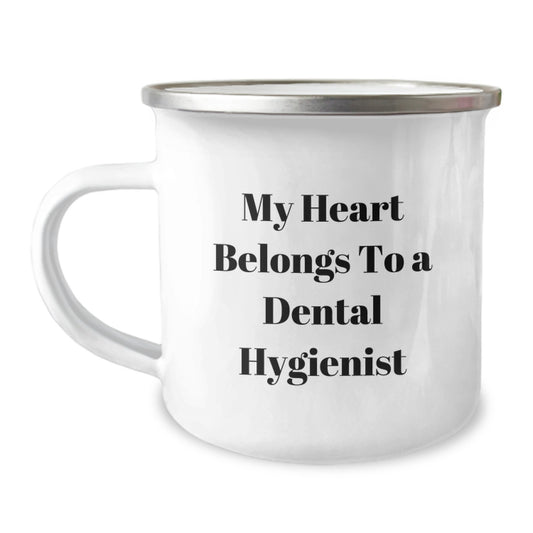 Gifts from Men to Dental Hygienist Coworkers, Funny Quote Camping Mug, Christmas Unique Gifts for Women - Image 1