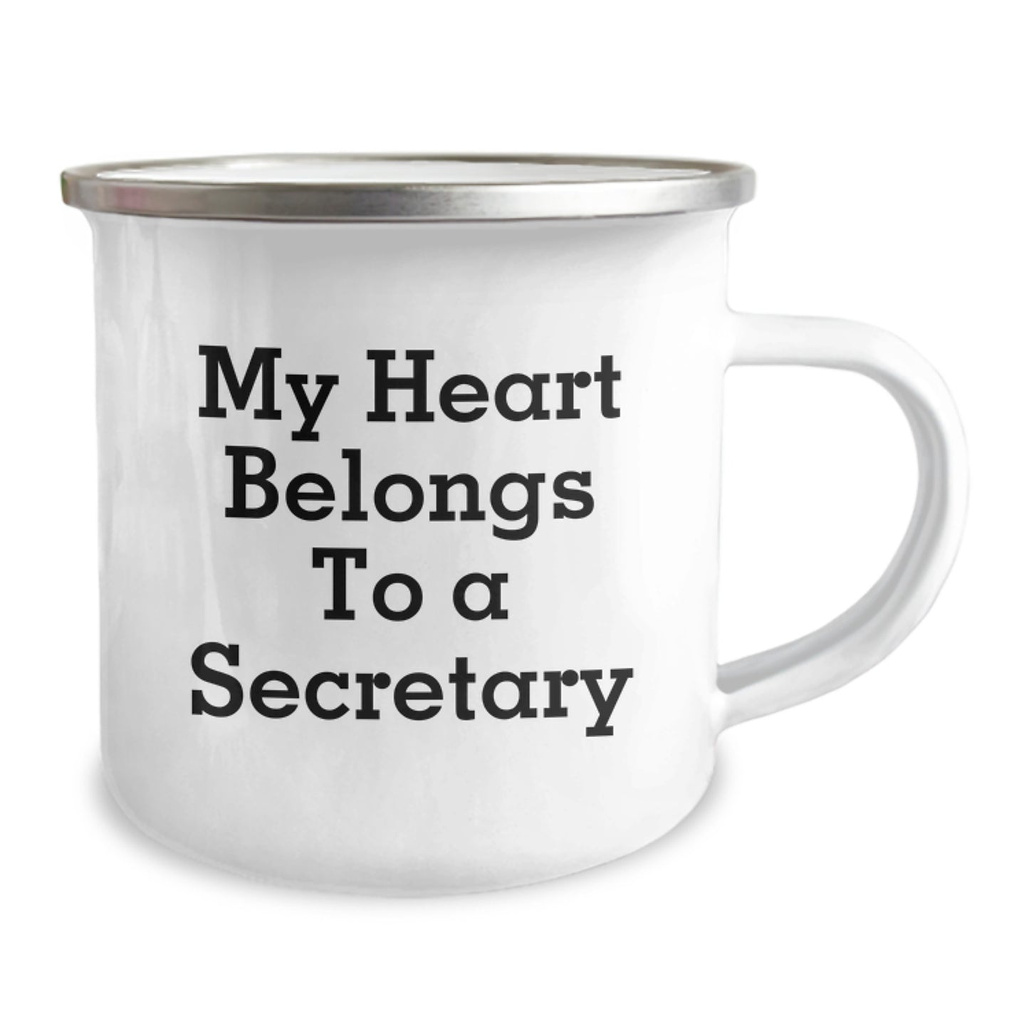 Cute Secretary Gifts from Family Funny My Heart Belongs To A Secretary Birthday Unique Presents for Secretary Women Friends - Image 2