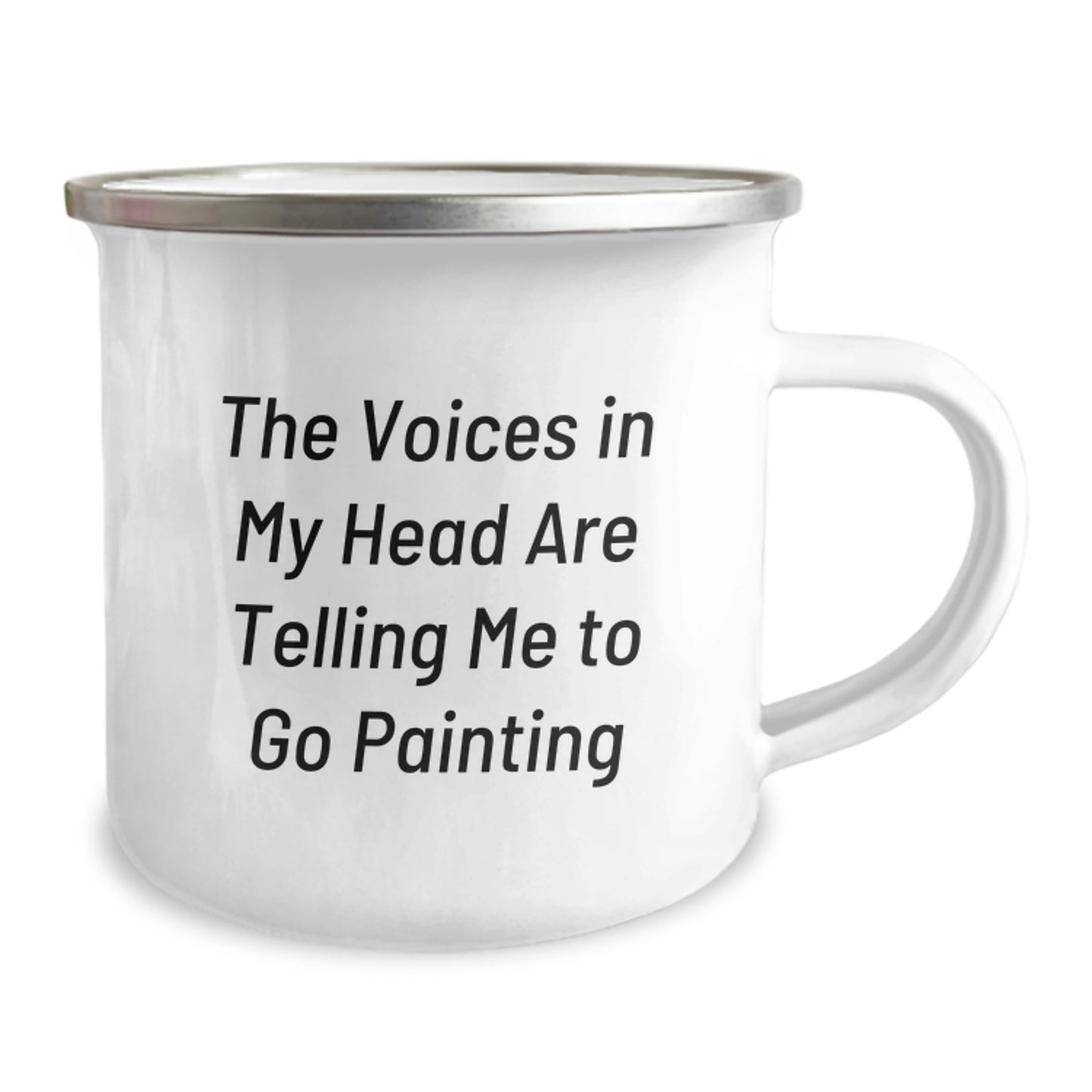 Funny Painting Gifts from Friends for Men and Women Graduation Unique Funny Mugs 'The Voices In My Head Are Telling Me To Go Painting' - Image 2