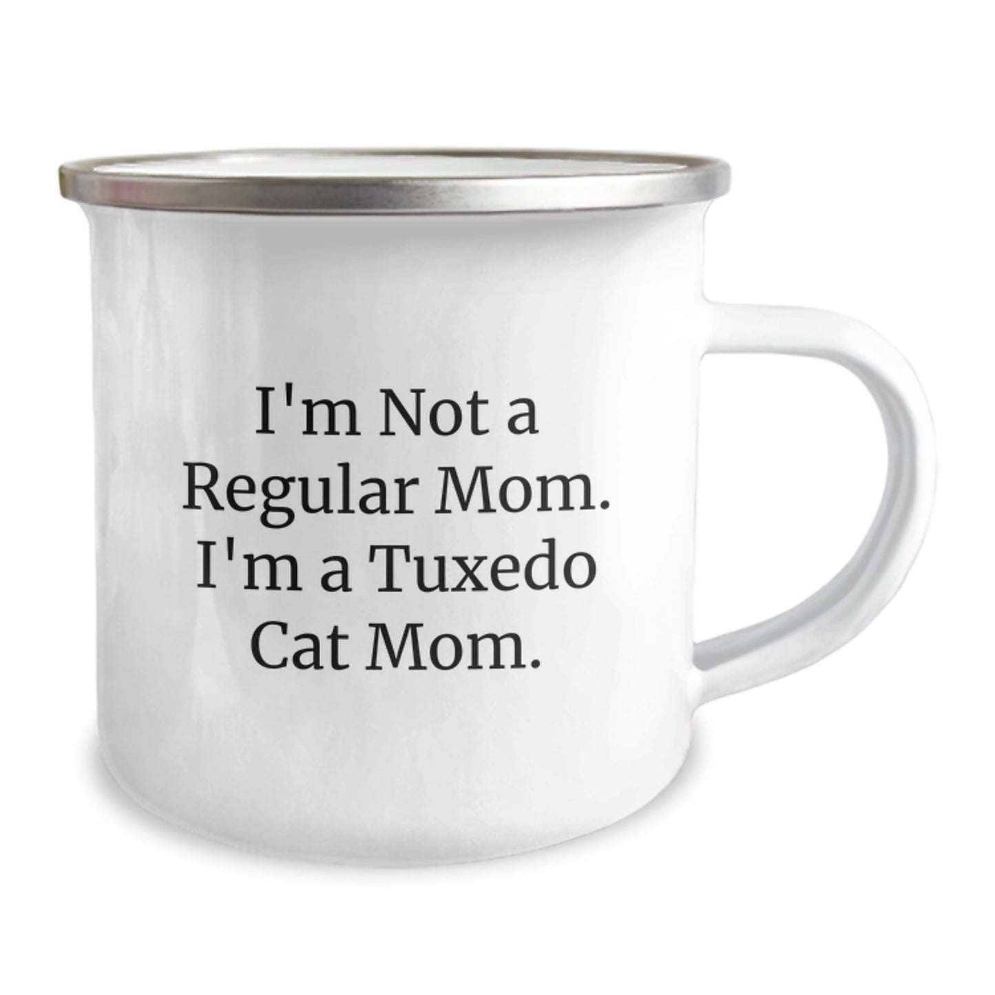 Tuxedo Cat Mom Funny Camping Mug Gifts from Family and Friends for Birthday Unique Presents - Image 2