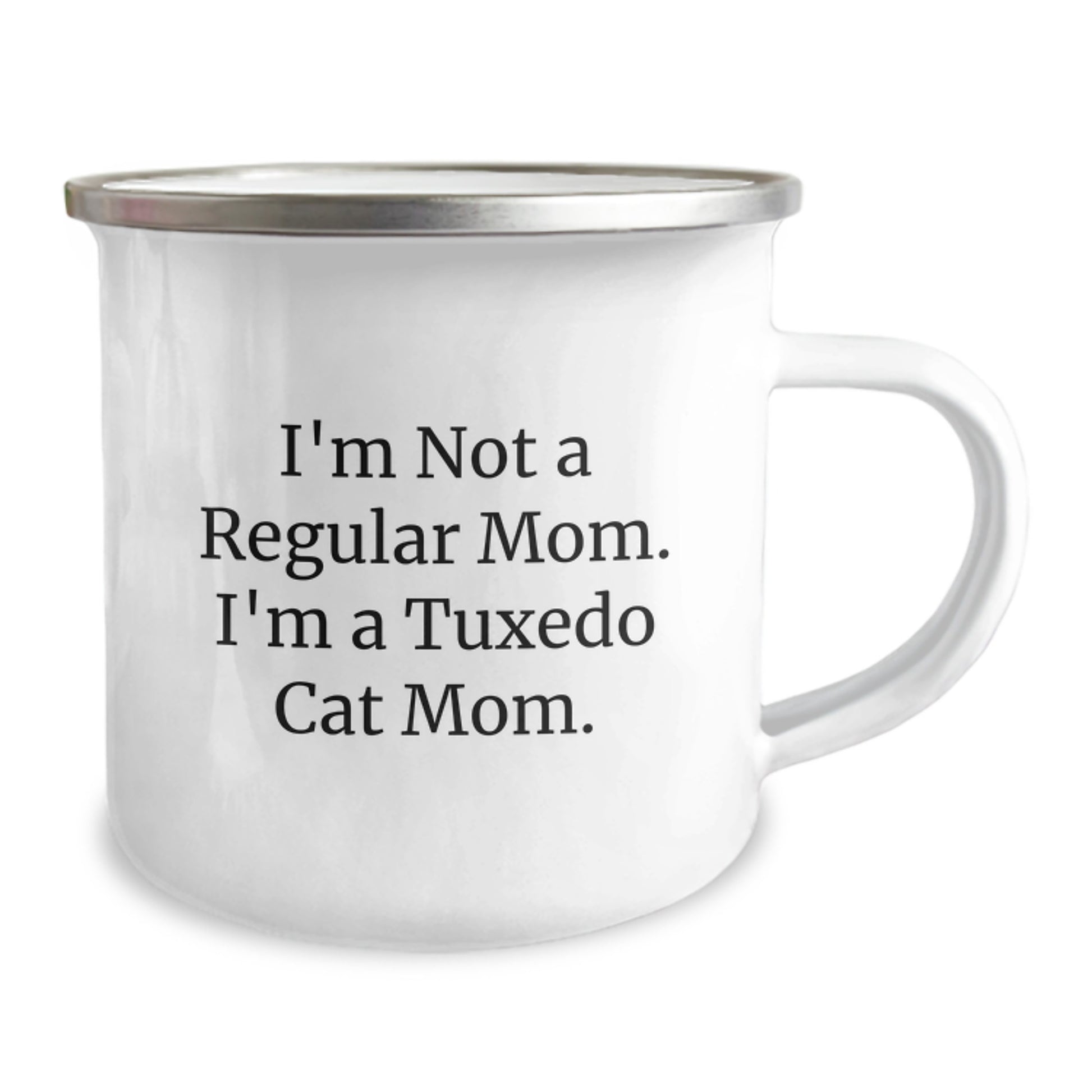 Tuxedo Cat Mom Funny Camping Mug Gifts from Family and Friends for Birthday Unique Presents - Image 2