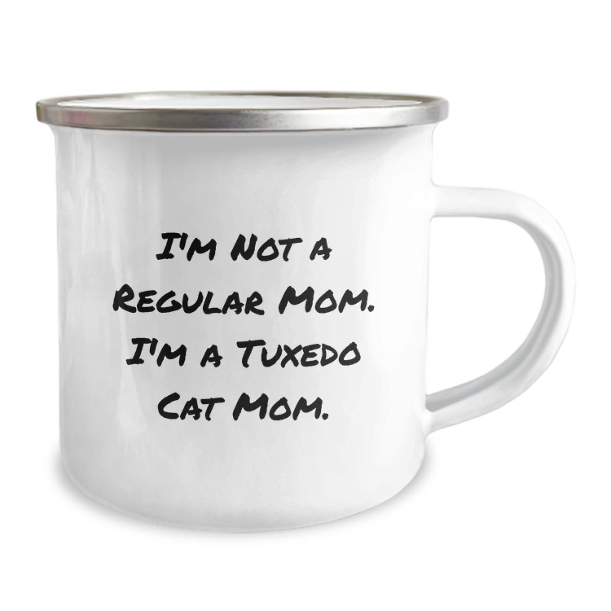 Tuxedo Cat Mom Funny Birthday Camping Mug, Gifts from Mom to Tuxedo Cat Lover, Funny Quote Mug for Men Women Friends Family - Image 2