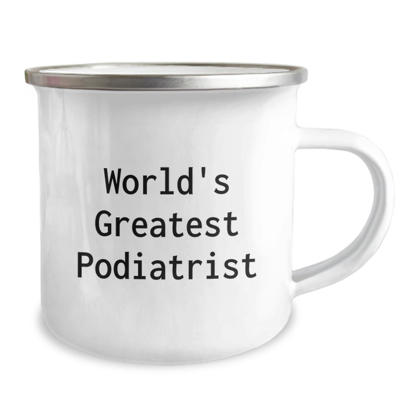 Funny Podiatrist Gifts from Friends Birthday Unique Presents for World's Greatest Podiatrist Camping Mug - Image 2