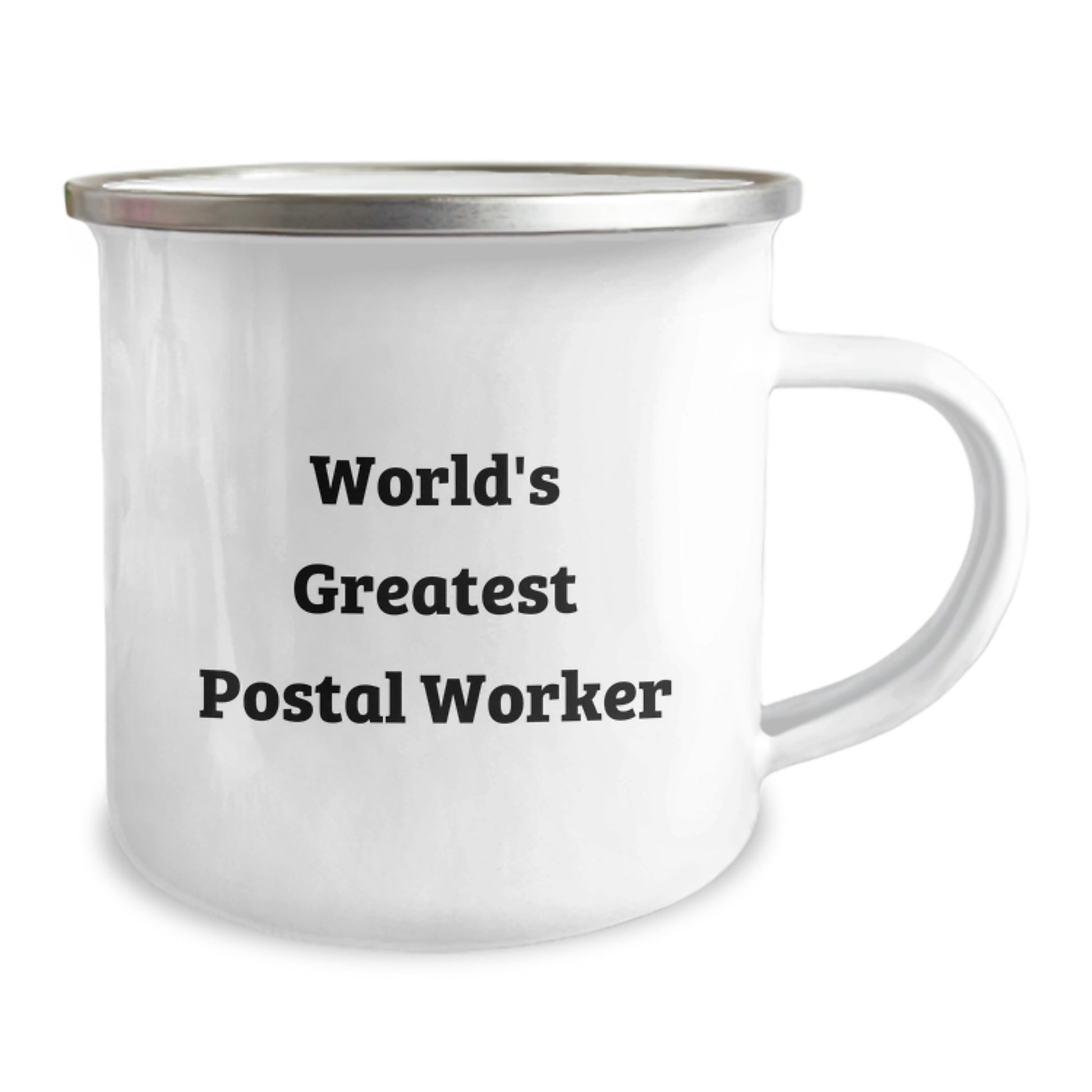 Gifts from Family to Postal Worker, Funny 'World's Greatest' Camping Mug for Men, Unique Valentine's Gifts for Postal Worker Friends - Image 2