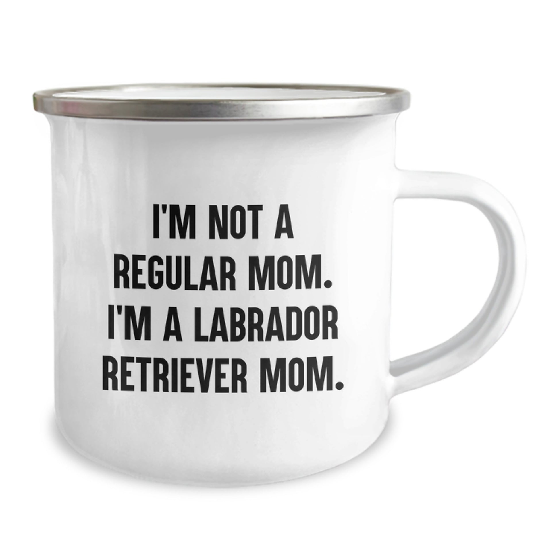 Funny Labrador Retriever Dog Gifts for Mom Graduation Unique Mugs, Gifts from Family Women to Friends, I'm Not A Regular Mom. I'm A Labrador Retriever Mom. Camping Mug - Image 2