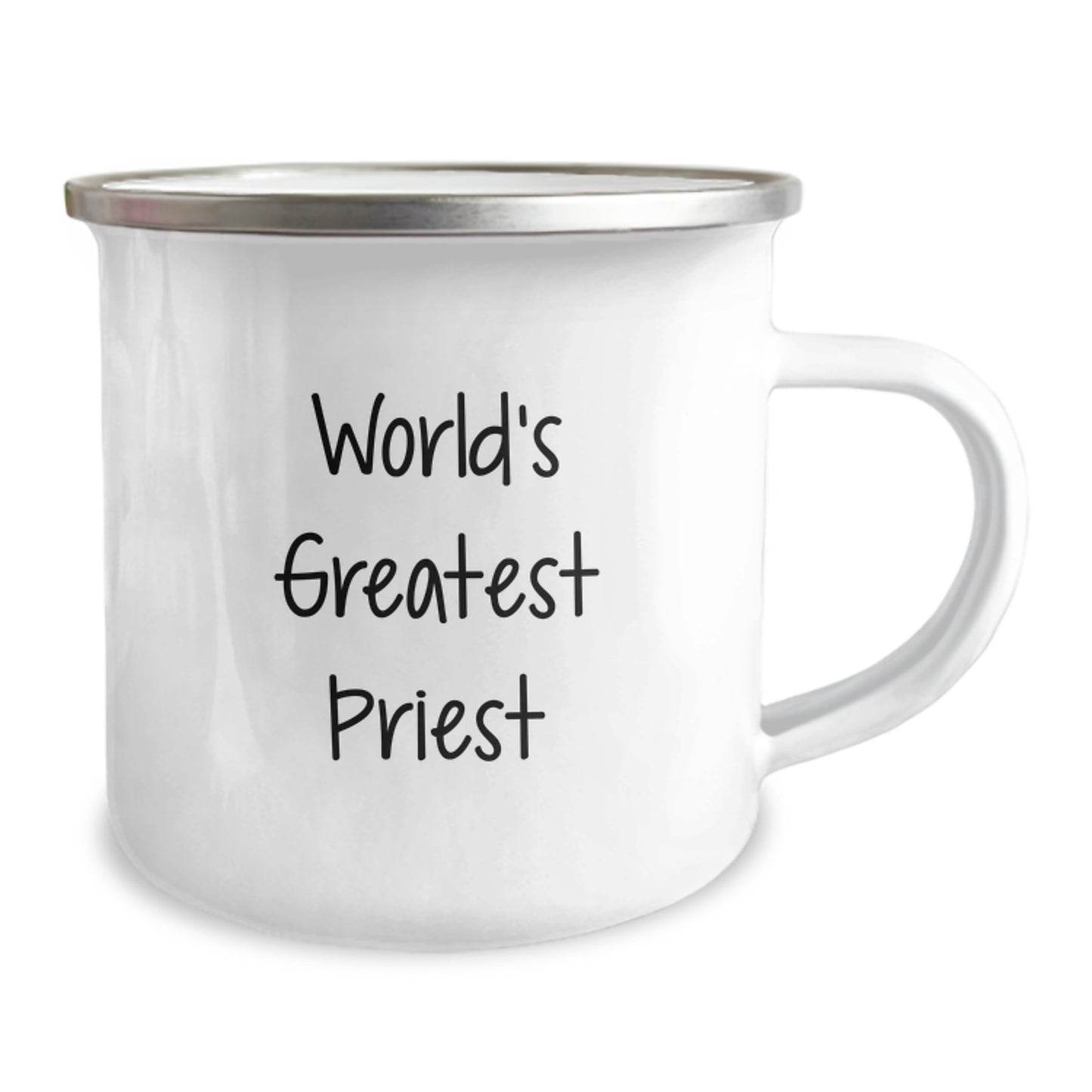 Funny Priest Gifts from Men for the World's Greatest Priest Camping Mug on Valentine's - Image 2