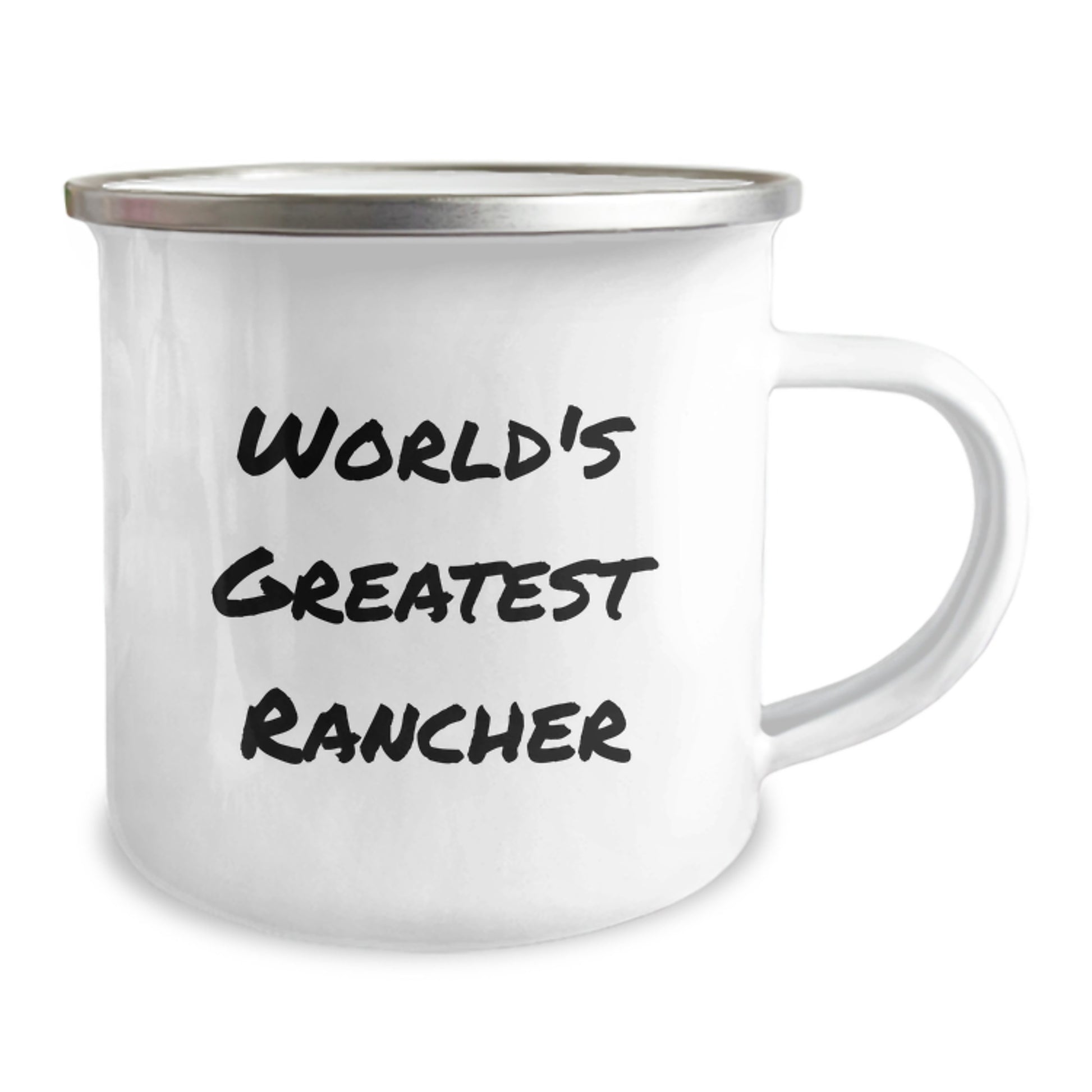 Funny Rancher Gifts from Friends, World's Greatest Rancher Camping Mug for Men Valentine's Unique Gifts - Image 2