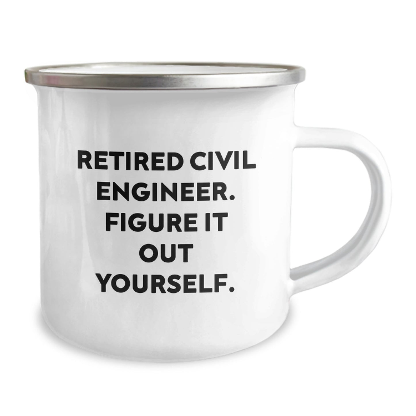 Civil Engineer Gifts for Christmas Funny Quote Retired Engineer Men, Unique Camping Mug for Men from Friends - Image 2