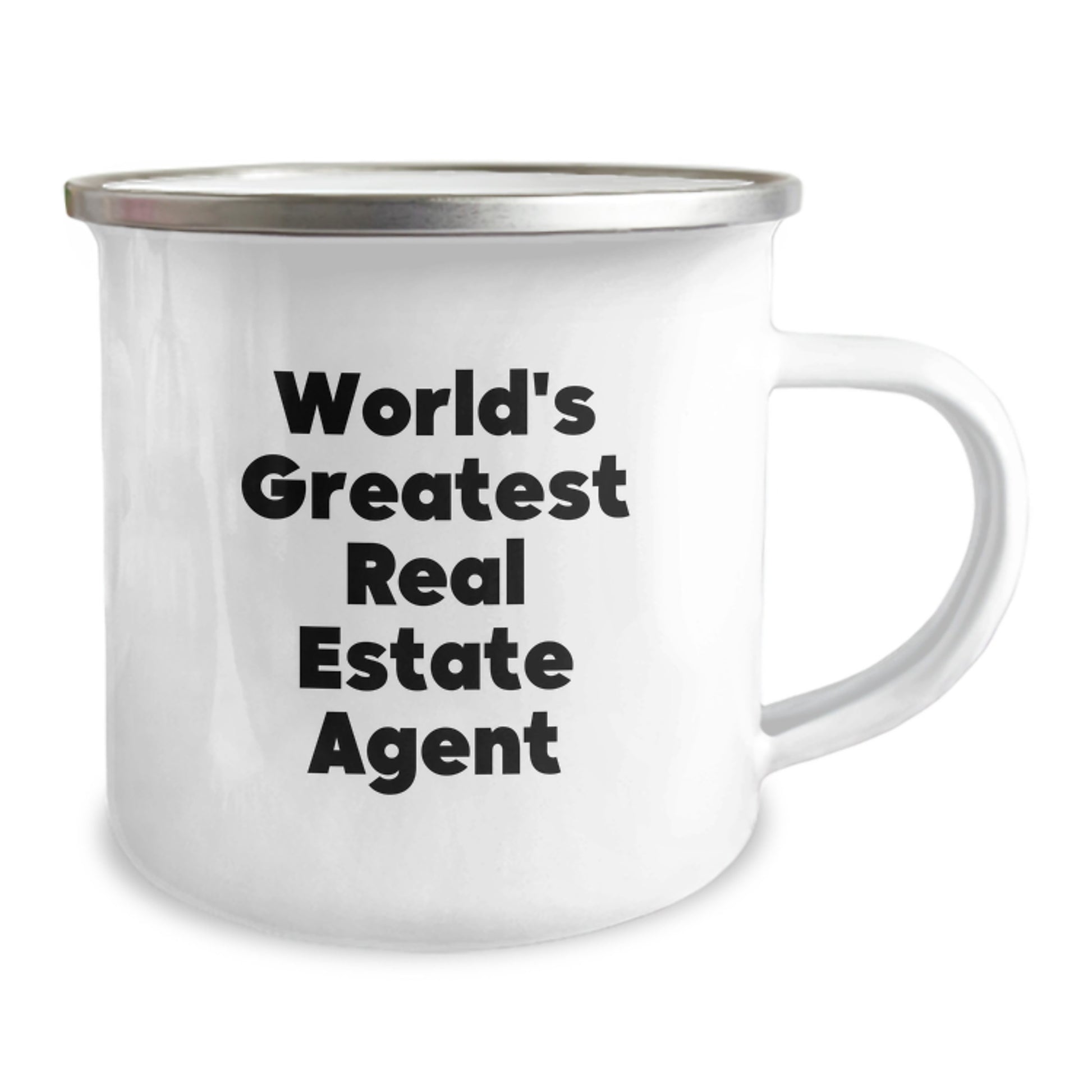 Funny Real Estate Agent Gifts from Friends, Unique World's Greatest Real Estate Agent Camping Mug for Mom on Mother's Day, Men, Women, Family - Image 2