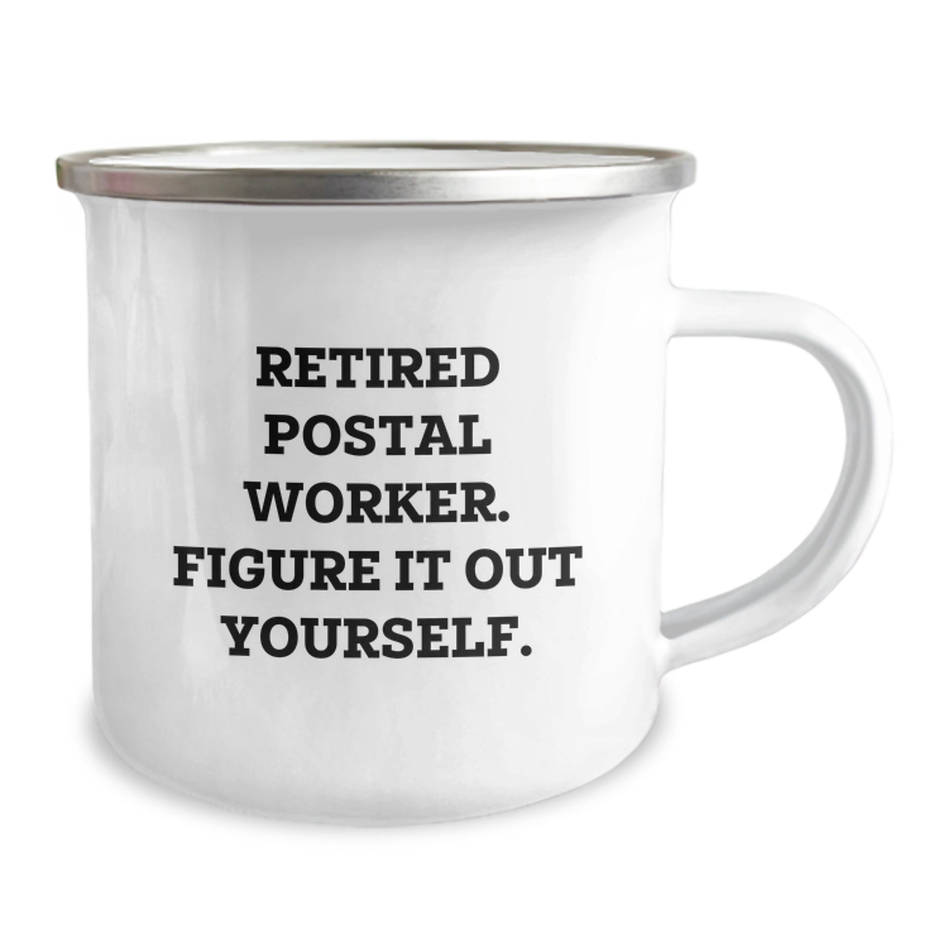 Funny Postal Worker Gifts for Him from Friends - Retired Postal Worker Quote on Camping Mug, Birthday Unique Gifts - Image 2