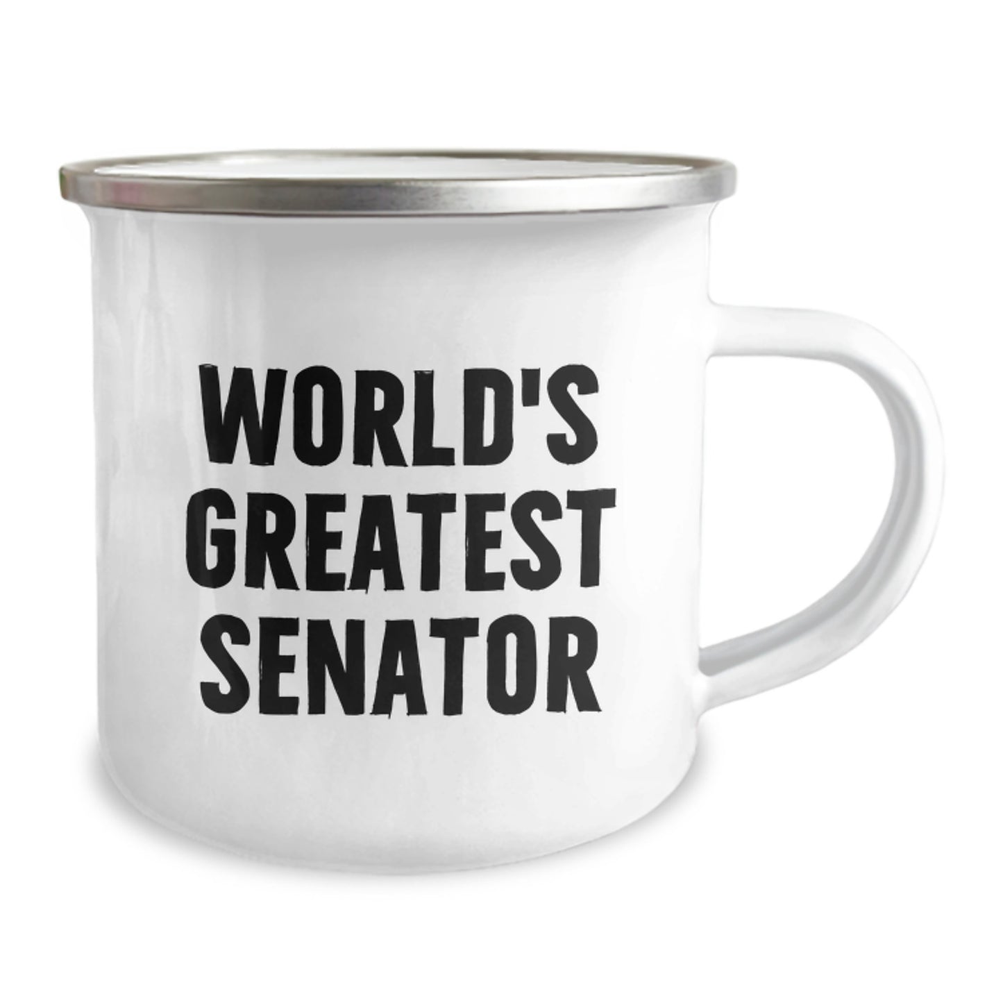 Senator Gifts - Funny World's Greatest Senator Camping Mug for Senator Friends and Family on Valentine's - Image 2
