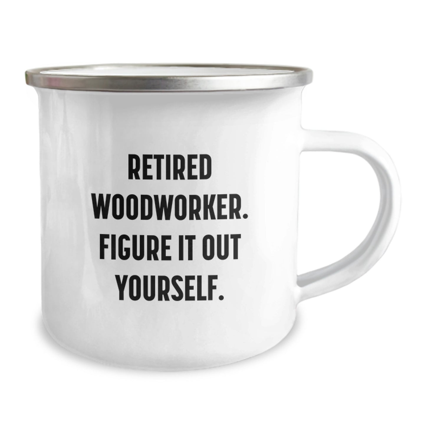 Funny Woodworker Gifts from Friends, Retirement Woodworker Camping Mug for Men, Graduation Unique Gifts for Dad - Image 2