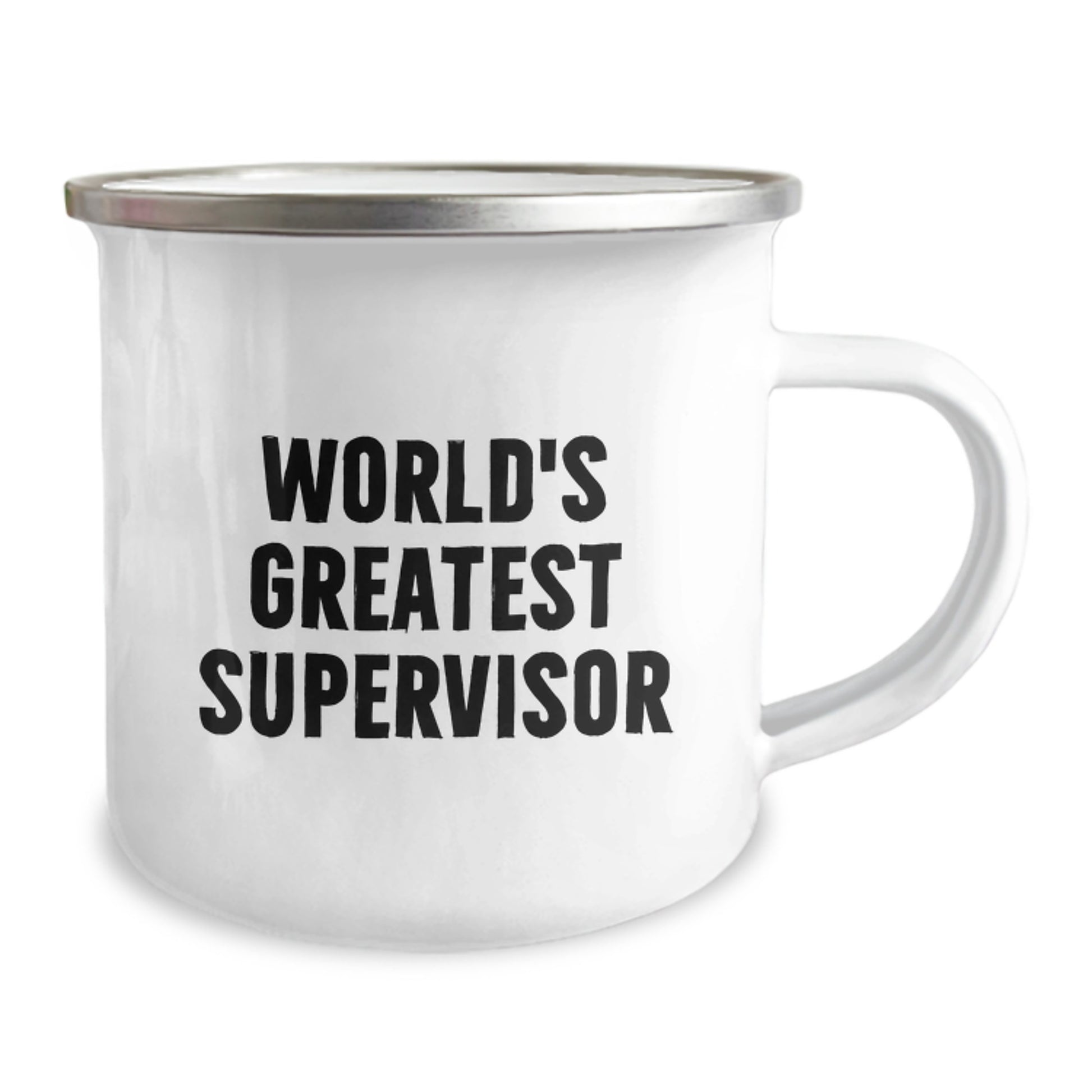 Greatest Supervisor Gifts, Funny Quote, 12 oz Camping Mug for Men or Women, Graduation Unique Gifts from Friends - Image 2