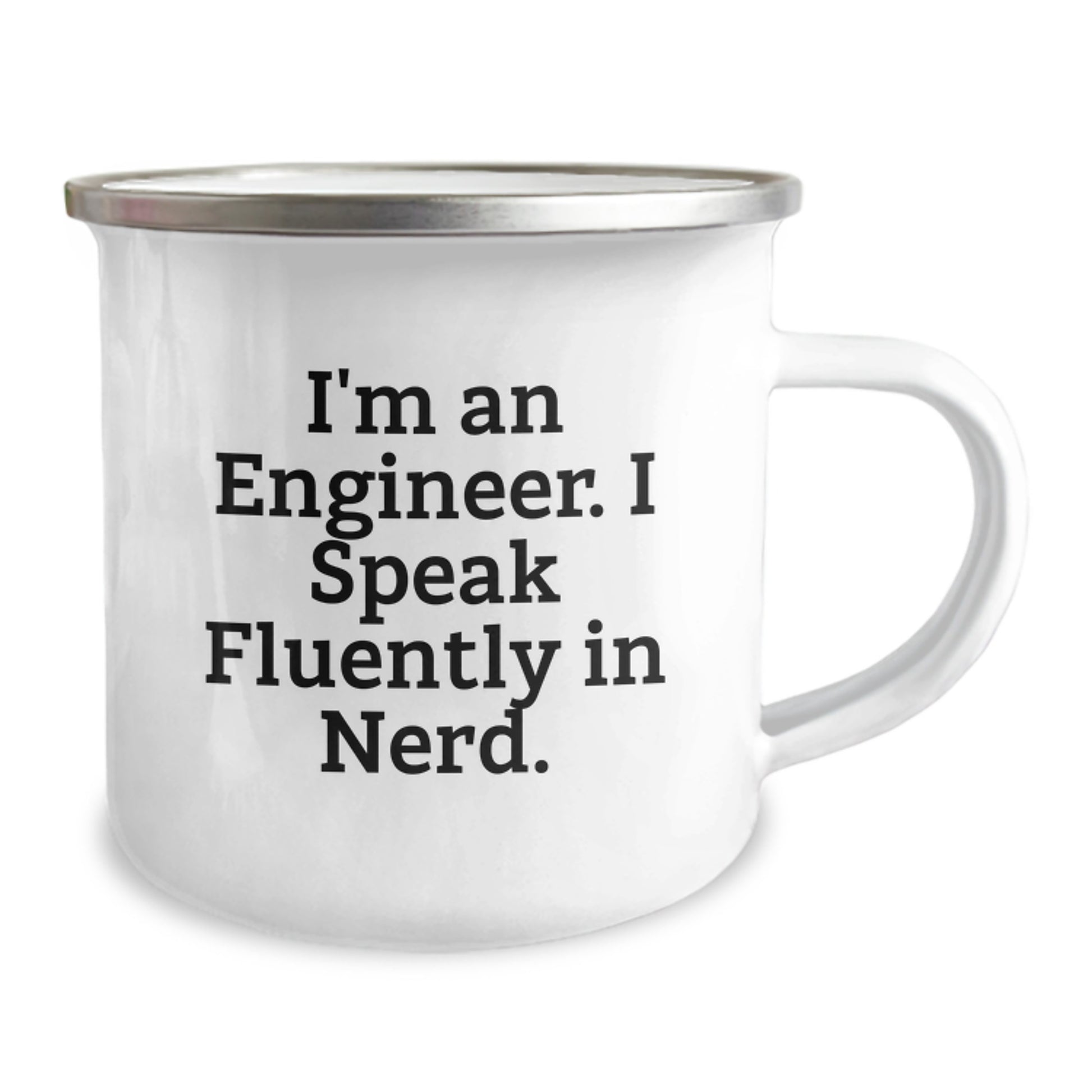 Funny Engineer Quotes Gifts for Men from Friends - Christmas Unique Engineer Mug, I'm An Engineer I Speak Fluently In genius, Camping Mug - Image 2