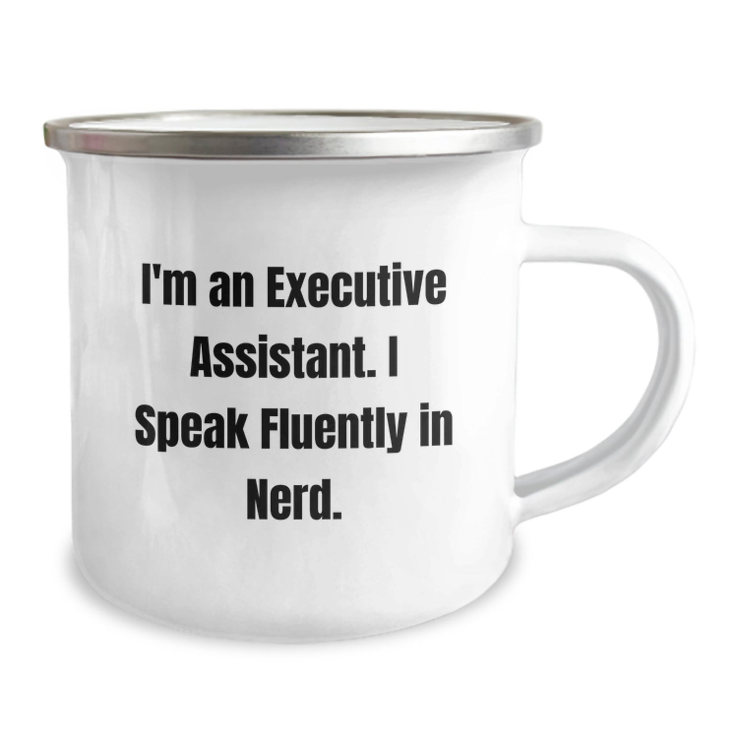 Funny Gifts from Friends to Executive Assistants, 'I Speak Fluently In genius' Christmas Unique Mugs for Men Women Coworkers - Image 2