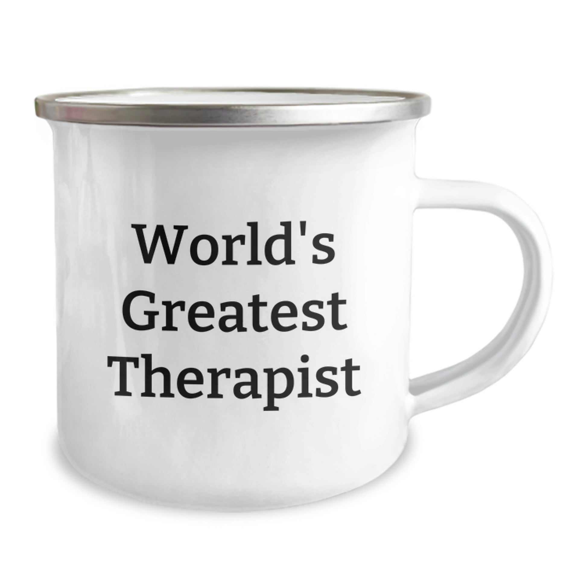 Funny Gifts from Friends and Family for Therapist, World's Greatest Therapist Camping Mug, Christmas Unique Gifts for Him or Her - Image 2