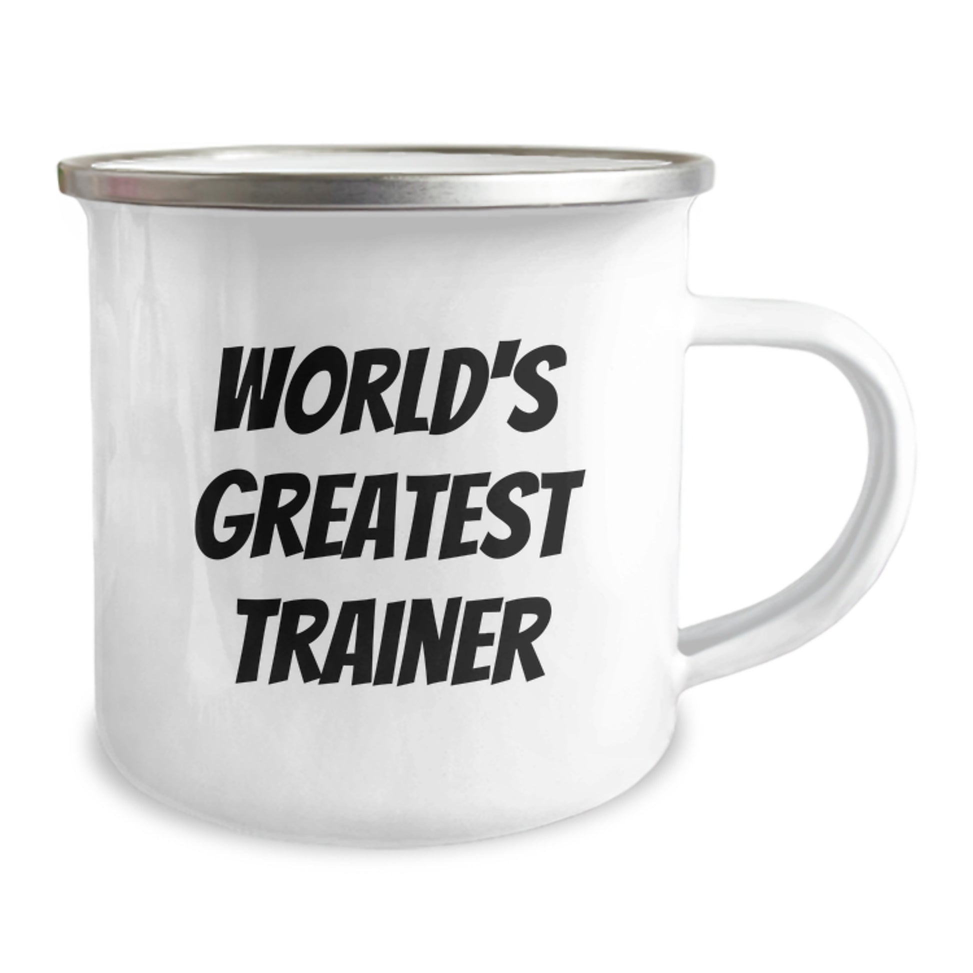 Greatest Trainer Funny Camping Mug Gifts from Friends, Perfect for Trainer's Birthday, 'World's Greatest Trainer' - Image 2