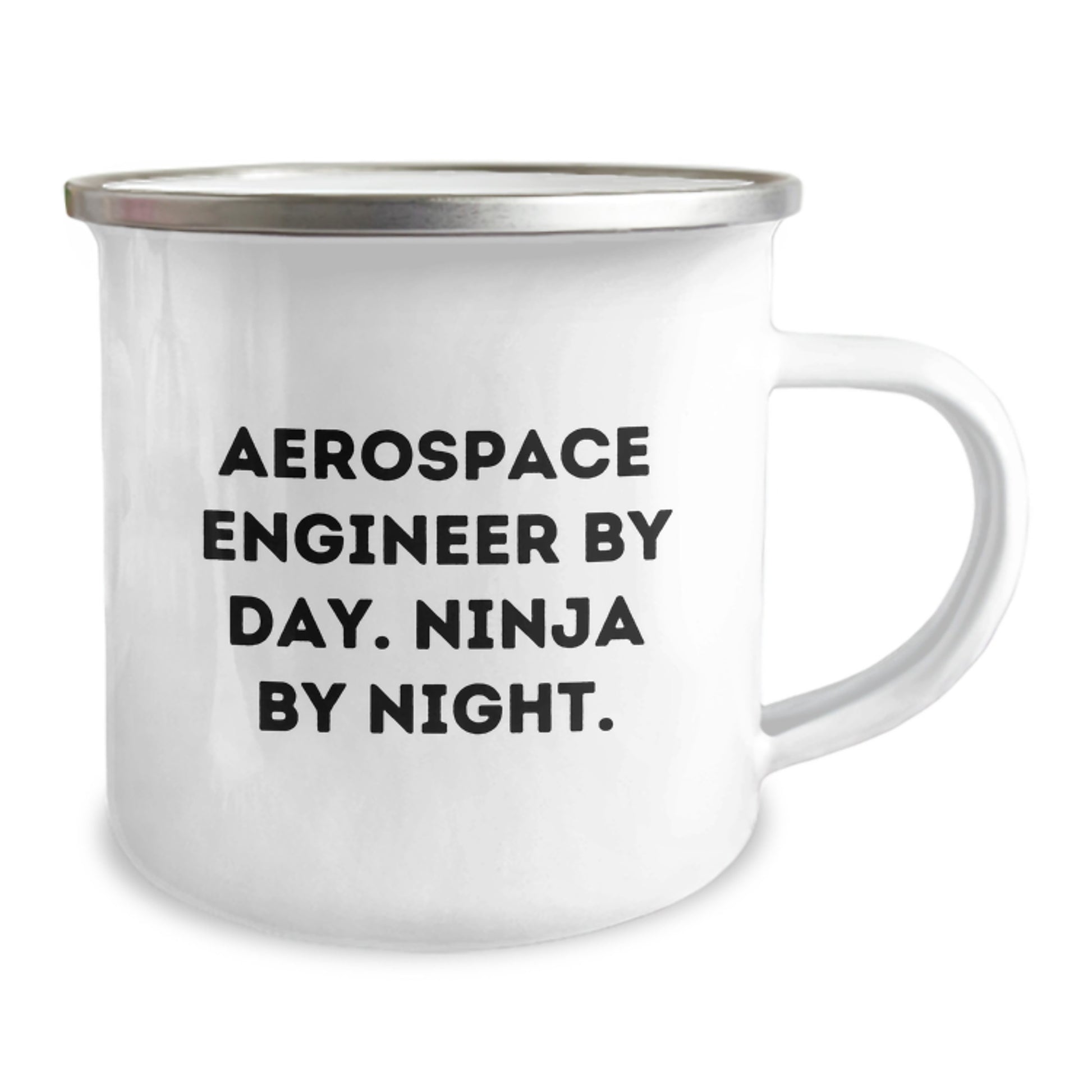 Aerospace Engineer Gifts from Family - Funny 'Aerospace Engineer By Day. Ninja By Night.' Camping Mug for Christmas Unique Gifts for Men - Image 2