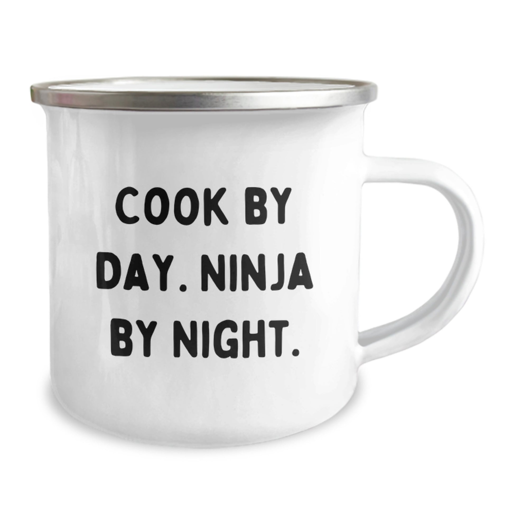 Funny Cook Gifts for Men - Camping Mug, Cook By Day Ninja By Night, Unique Christmas Memorable Presents - Image 2