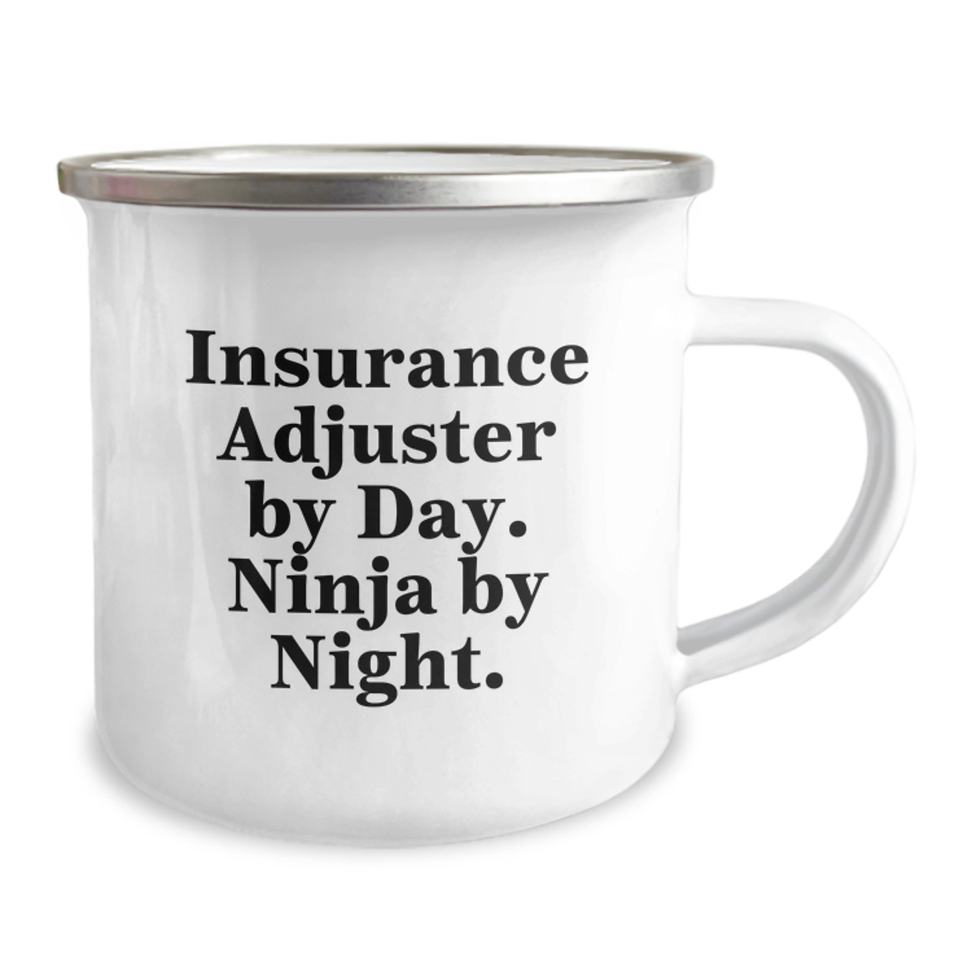 Insurance Adjuster Ninja Gifts from Family - Unique Graduation Camping Mugs for Insurance Adjuster By Day, Ninja By Night., Funny Quote - Image 2