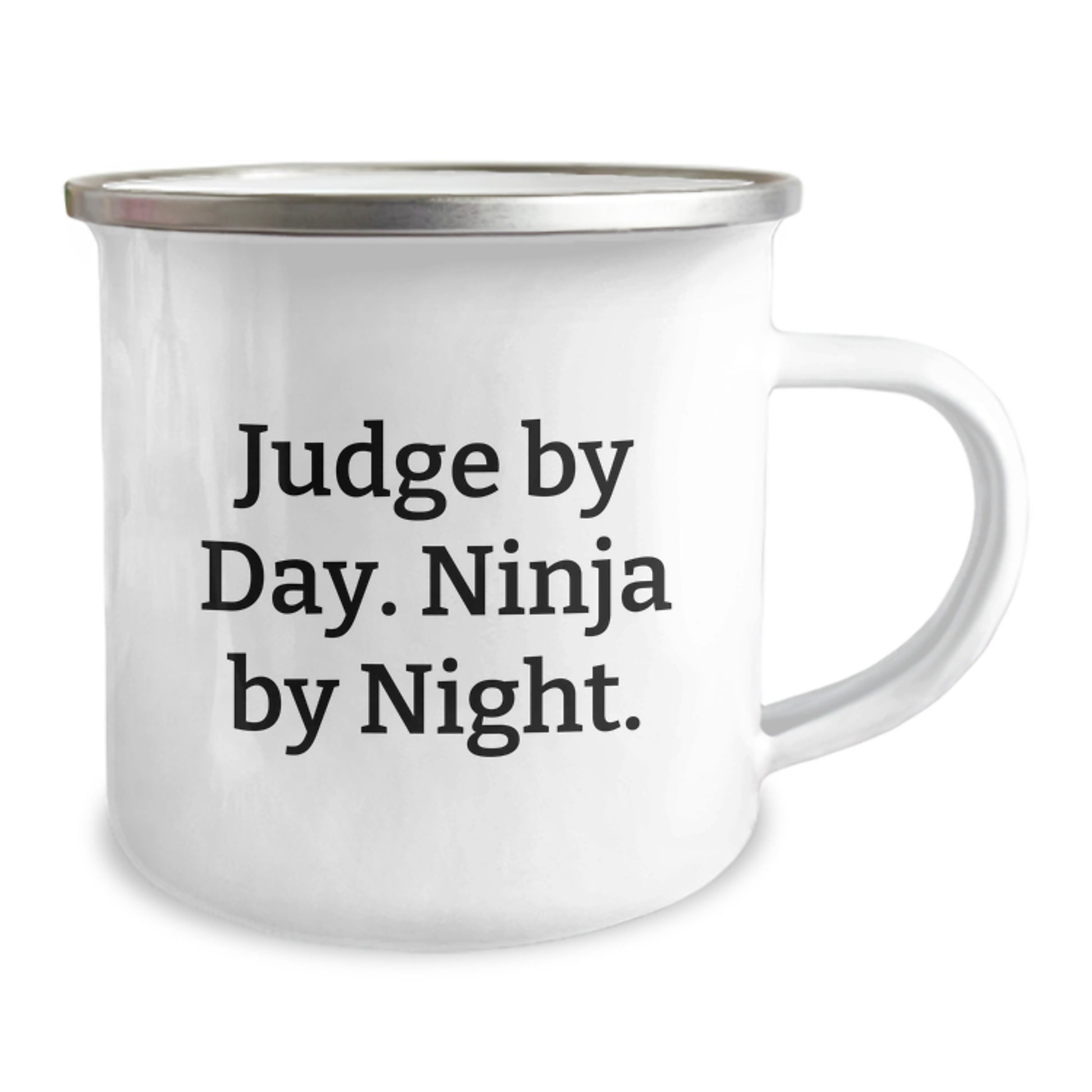 Judge by Day, Ninja by Night, Funny Camping Mug Gifts from Friends for Judge Graduation - Image 2