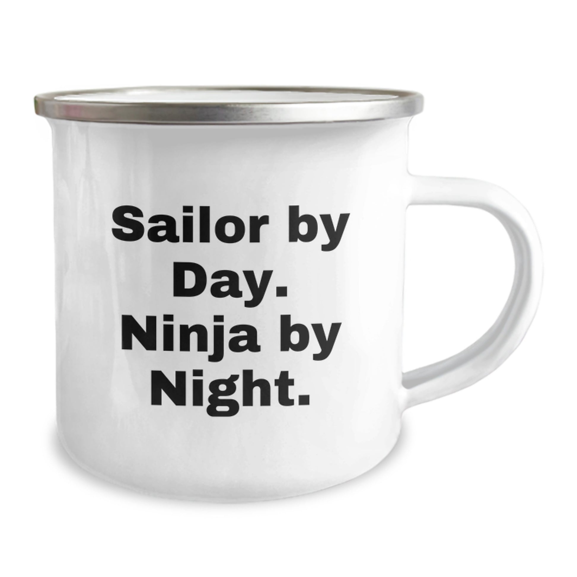 Sailor by Day, Ninja by Night Funny Camping Mug for Men, Unique Sailor Gifts from Friends, Coworkers, Family for Graduation - Image 2