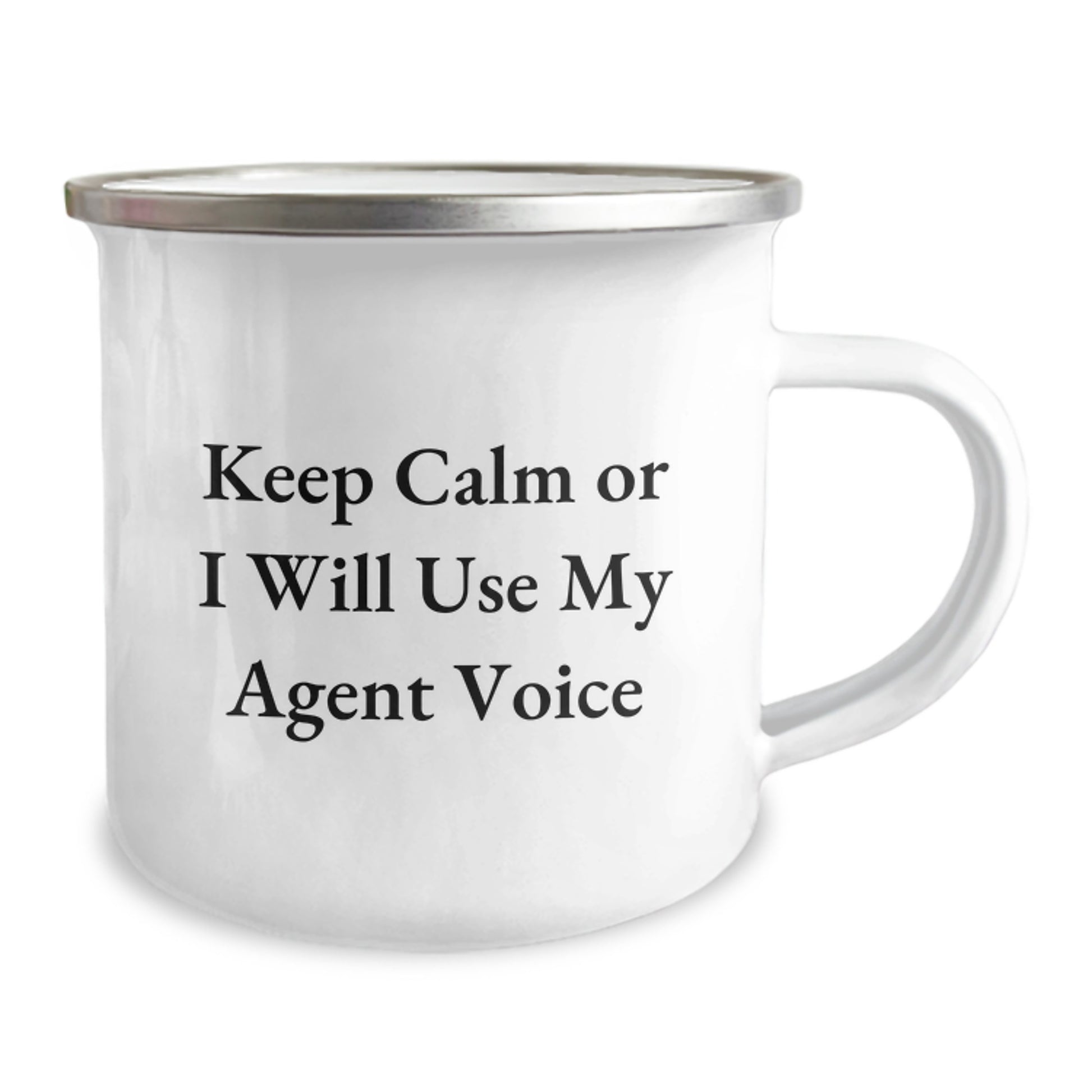 Funny Agent Agent Gifts for Men, Birthday Unique Gifts from Friends to Coworkers or Family, Camping Mug Keeps Calm Voice - Image 2