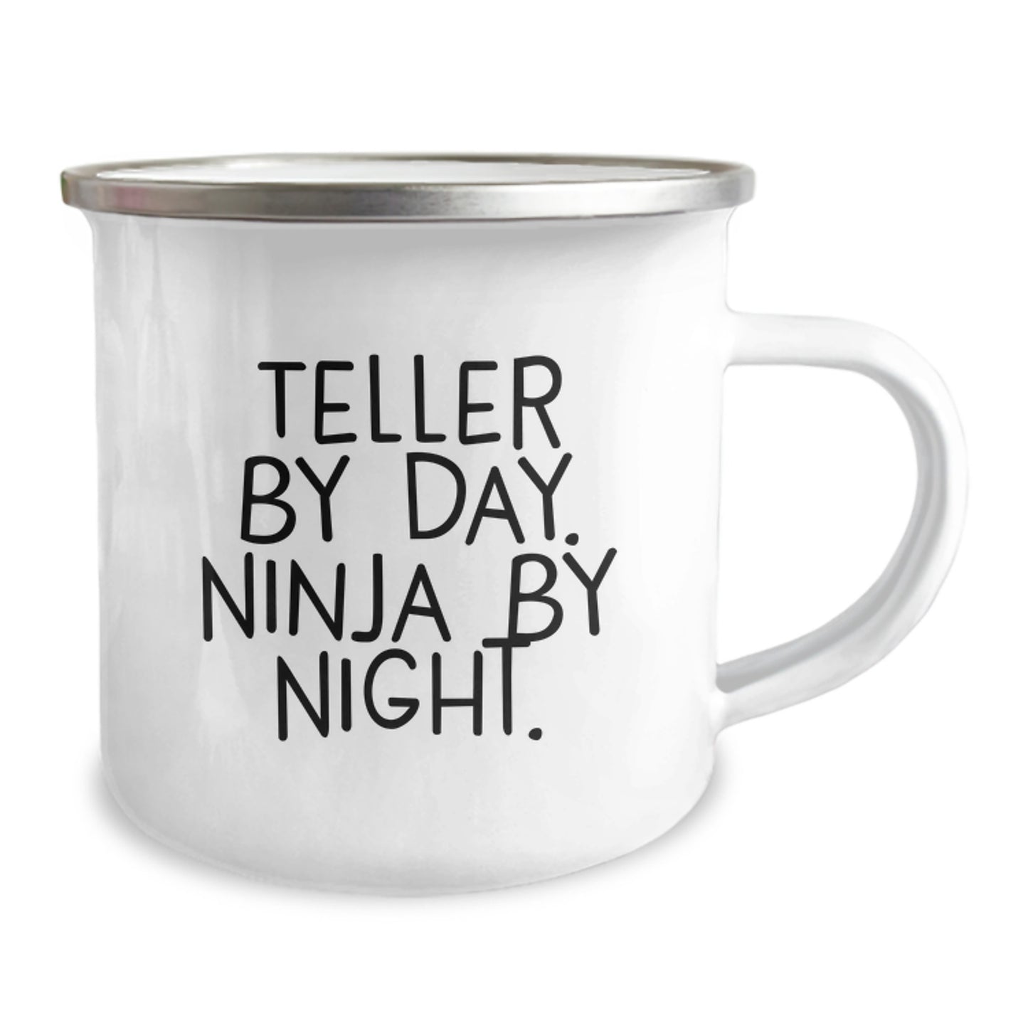 Funny Teller Gifts for Graduation, Teller By Day Ninja By Night Camping Mug, Unique Gifts from Friends for Teller - Image 2