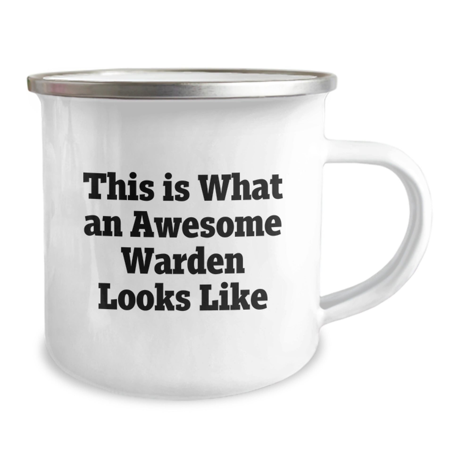 Funny Warden Gifts from Friends for Graduation Unique Gifts - Camping Mug with This Is What An Awesome Warden Looks Like Quote - Image 2