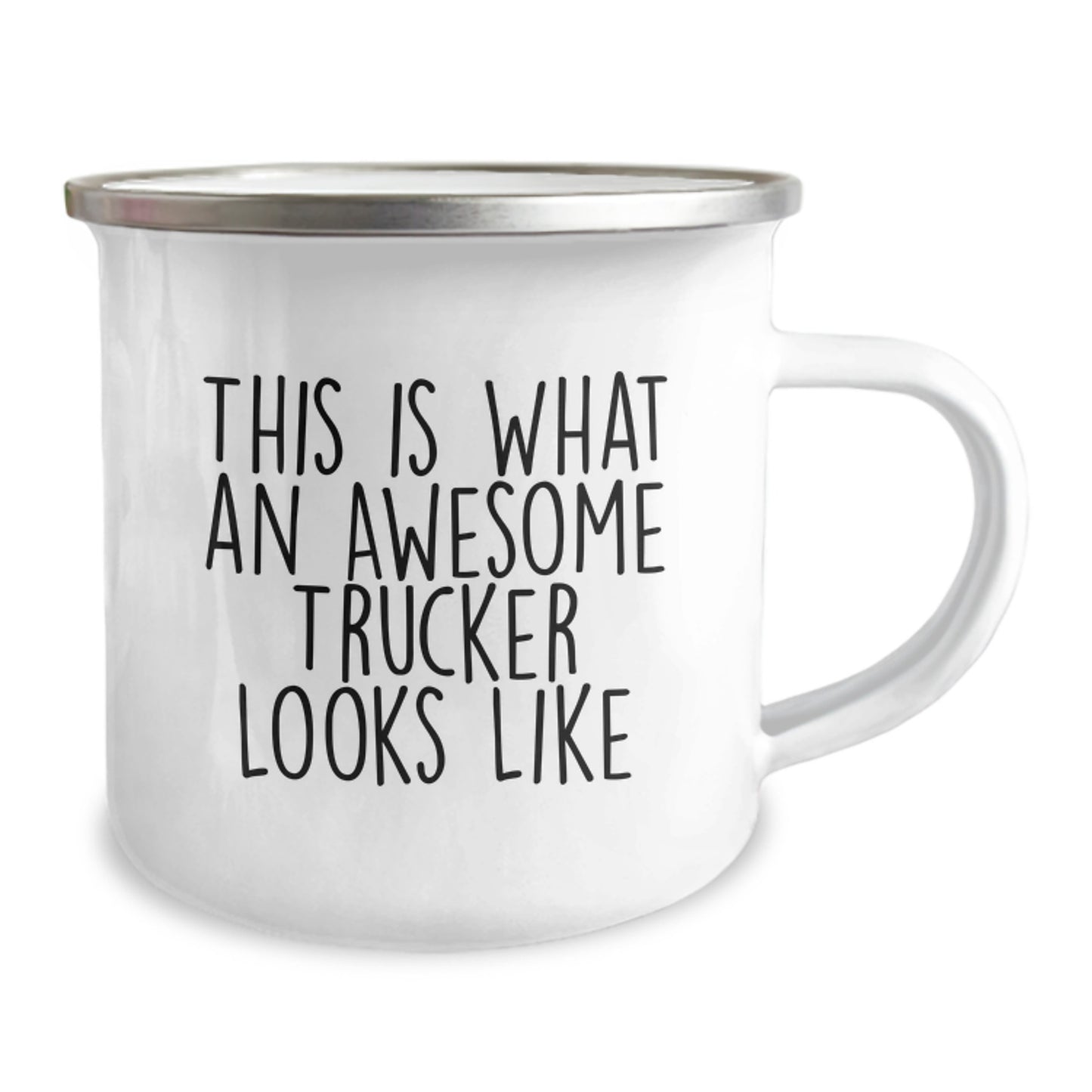 Funny Trucker Gifts from Friends - This Is What An Awesome Trucker Looks Like, Camping Mug, Birthday Unique Gifts for Trucker Men - Image 2