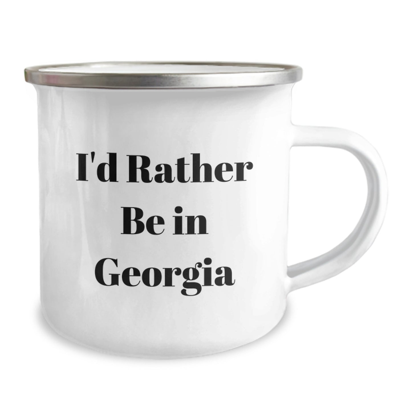 Funny Camping Mug Gifts from Friends or Family for Georgia Lovers - I'd Rather Be In Georgia - Image 2