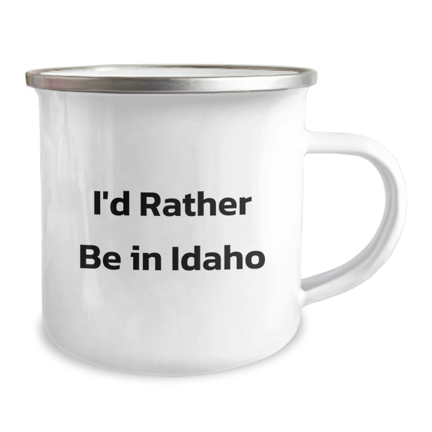 Funny Idaho Gifts from Friends to Family - I'd Rather Be In Idaho Camping Mug for Graduation - Image 2