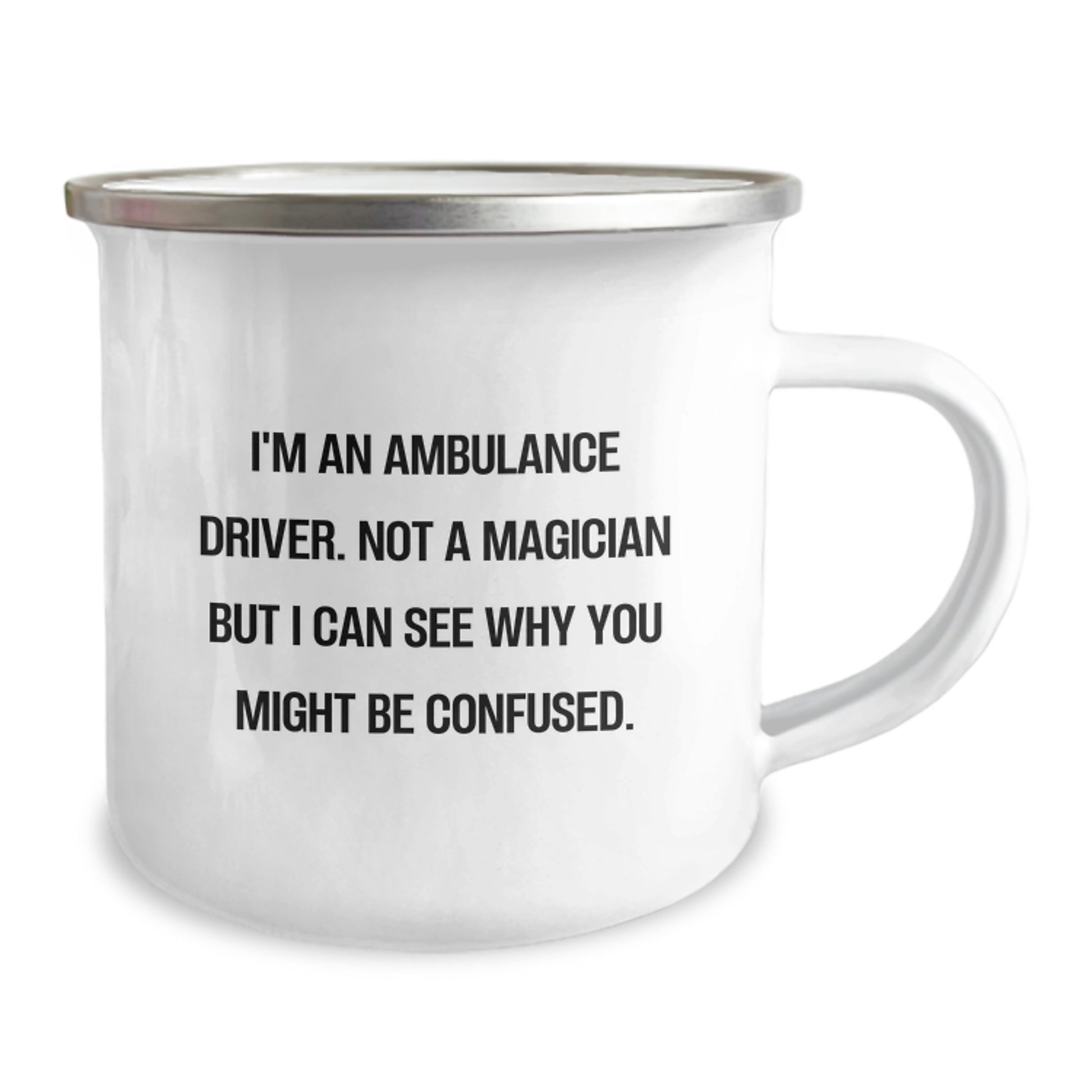 Gifts for Ambulance Driver, Funny, Christmas Unique Gifts from Friends and Family, Ambulance Driver Camping Mug - Image 2